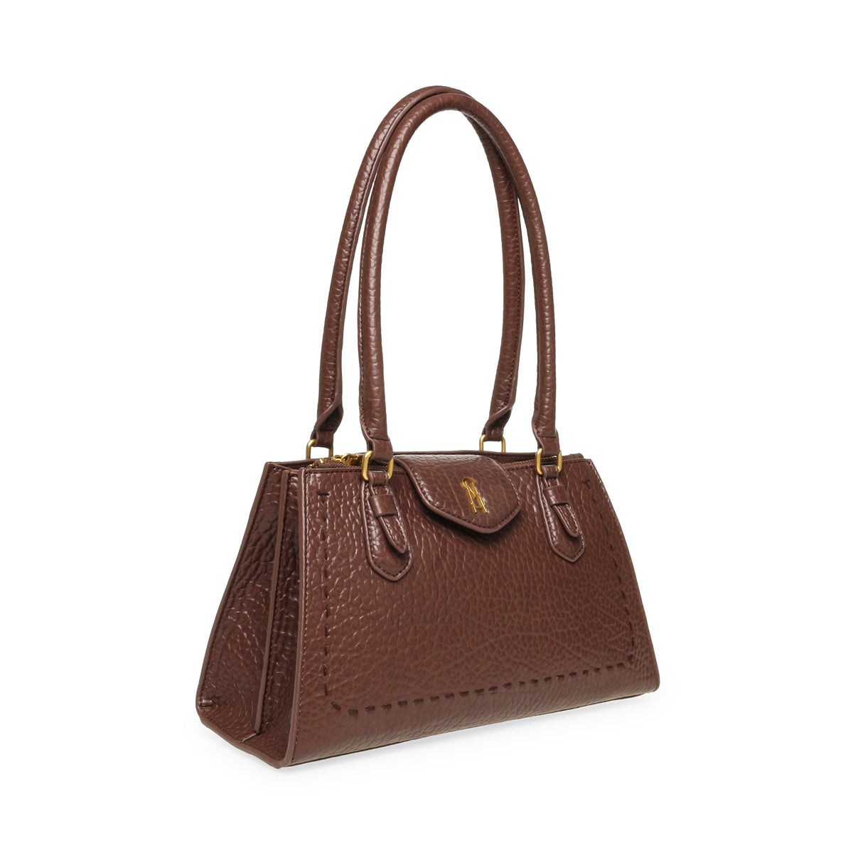 BALIANA CHOC/GLD SATCHEL BAG - view 2