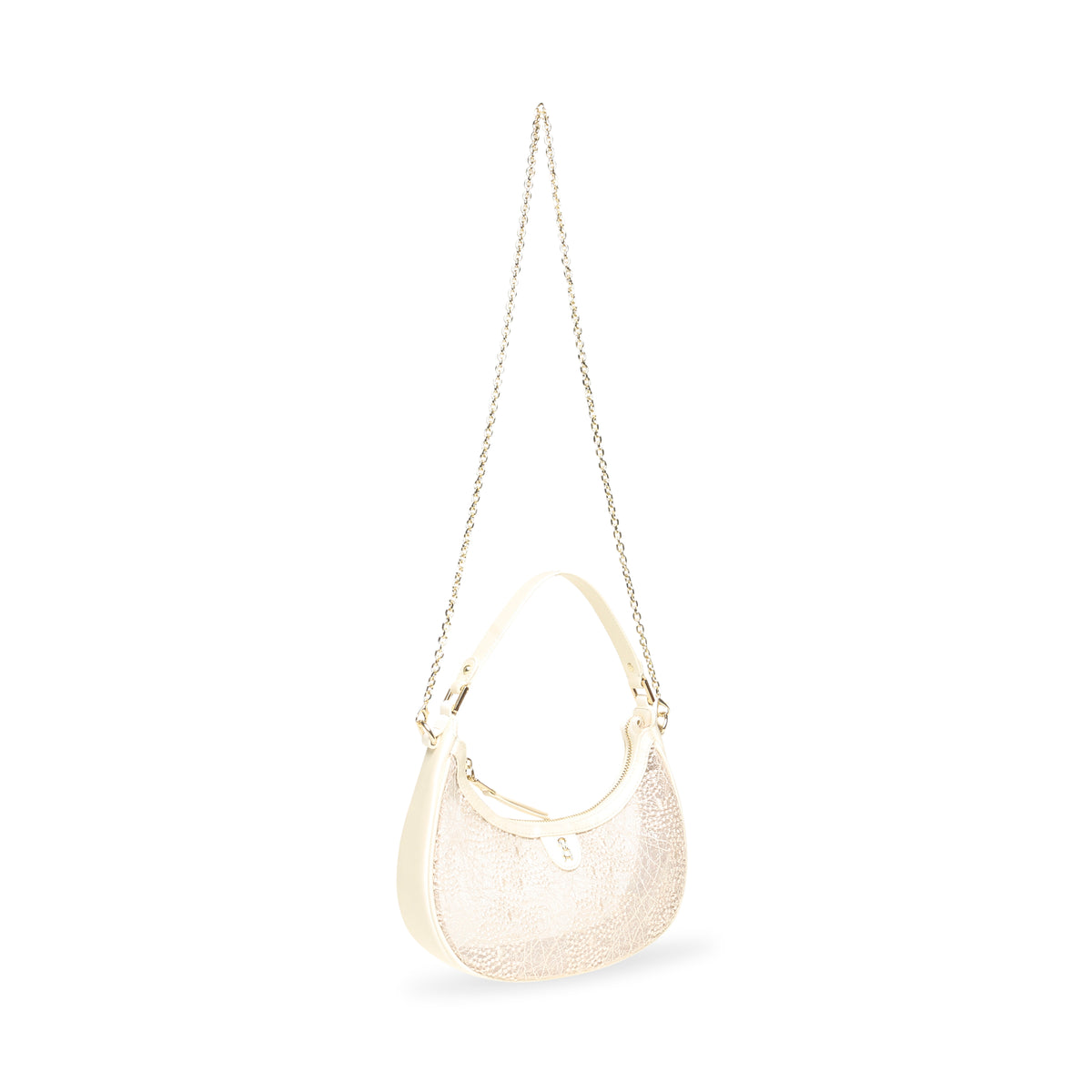 BAMOUR-P WHITE/GOLD SHOULDER BAG - view 5