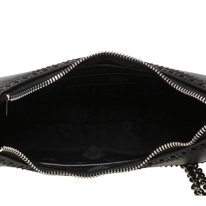 BODESSA BLACK/NICKLE SHOULDER BAG - view 5