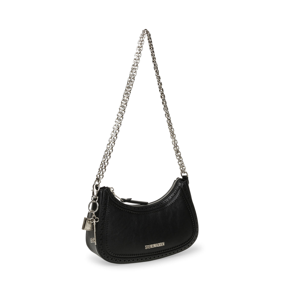 BODESSA BLACK/NICKLE SHOULDER BAG - view 2