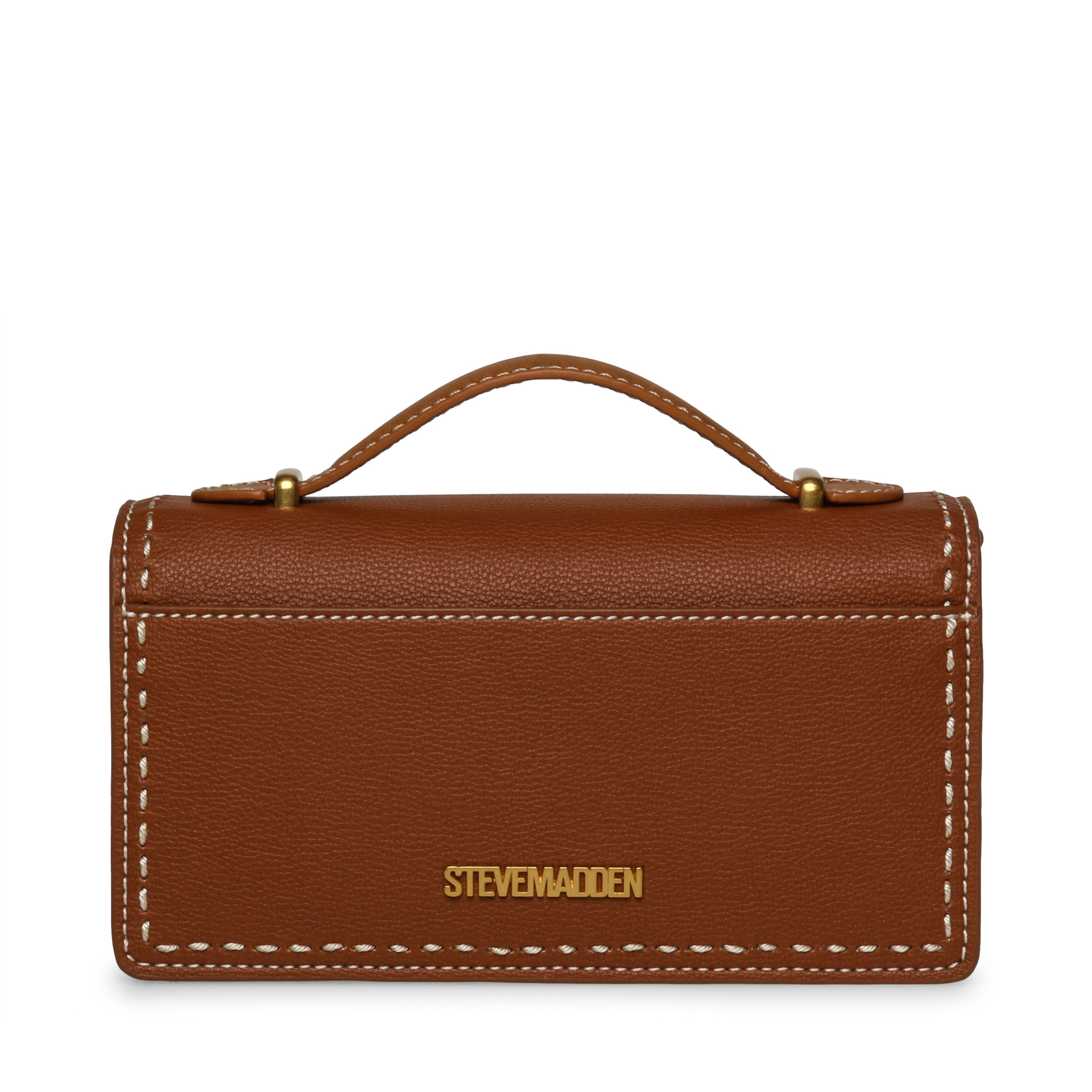 BBUCK COGNAC/GOLD TOP HANDLE BAG - view 4