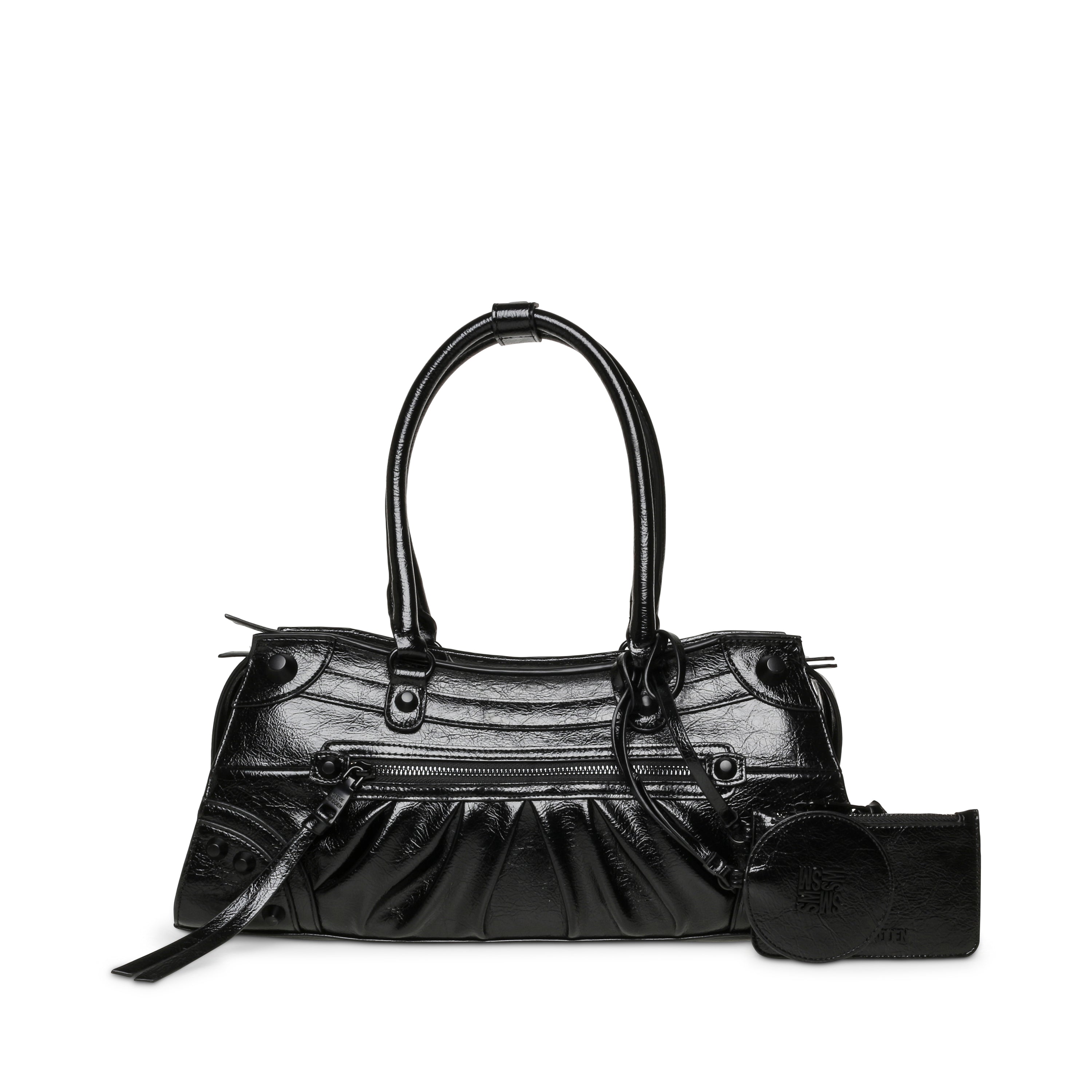 BRAVYN BLACK/BLACK SATCHEL BAG