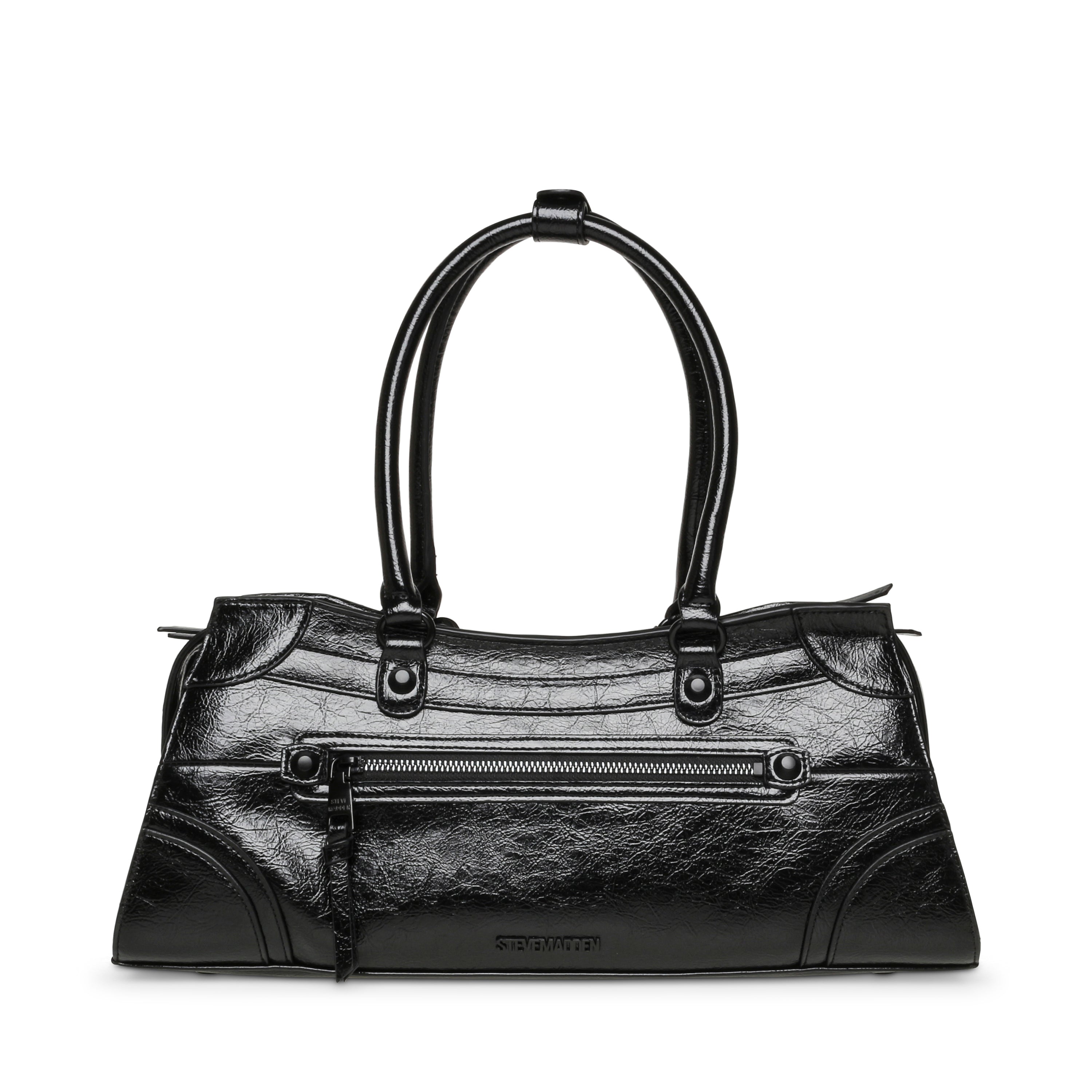 BRAVYN BLACK/BLACK SATCHEL BAG - view 4