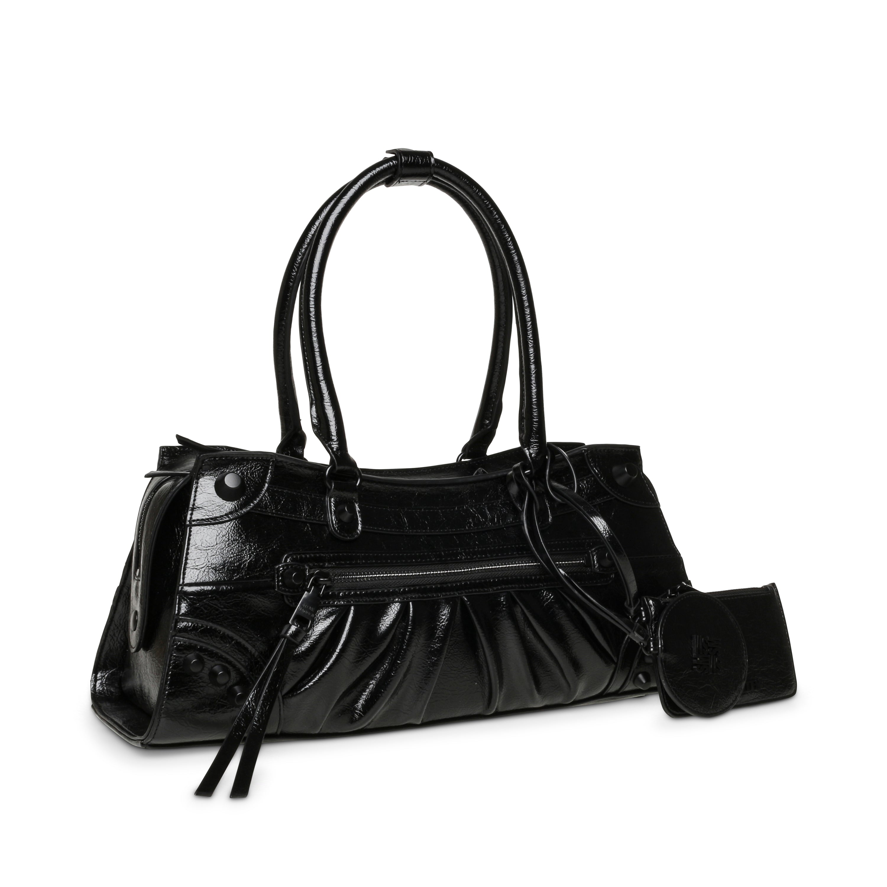 BRAVYN BLACK/BLACK SATCHEL BAG - view 2