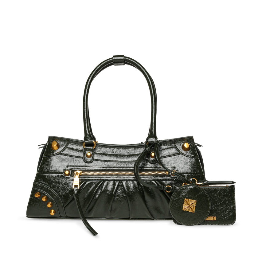 BRAVYN GREEN SATCHEL BAG