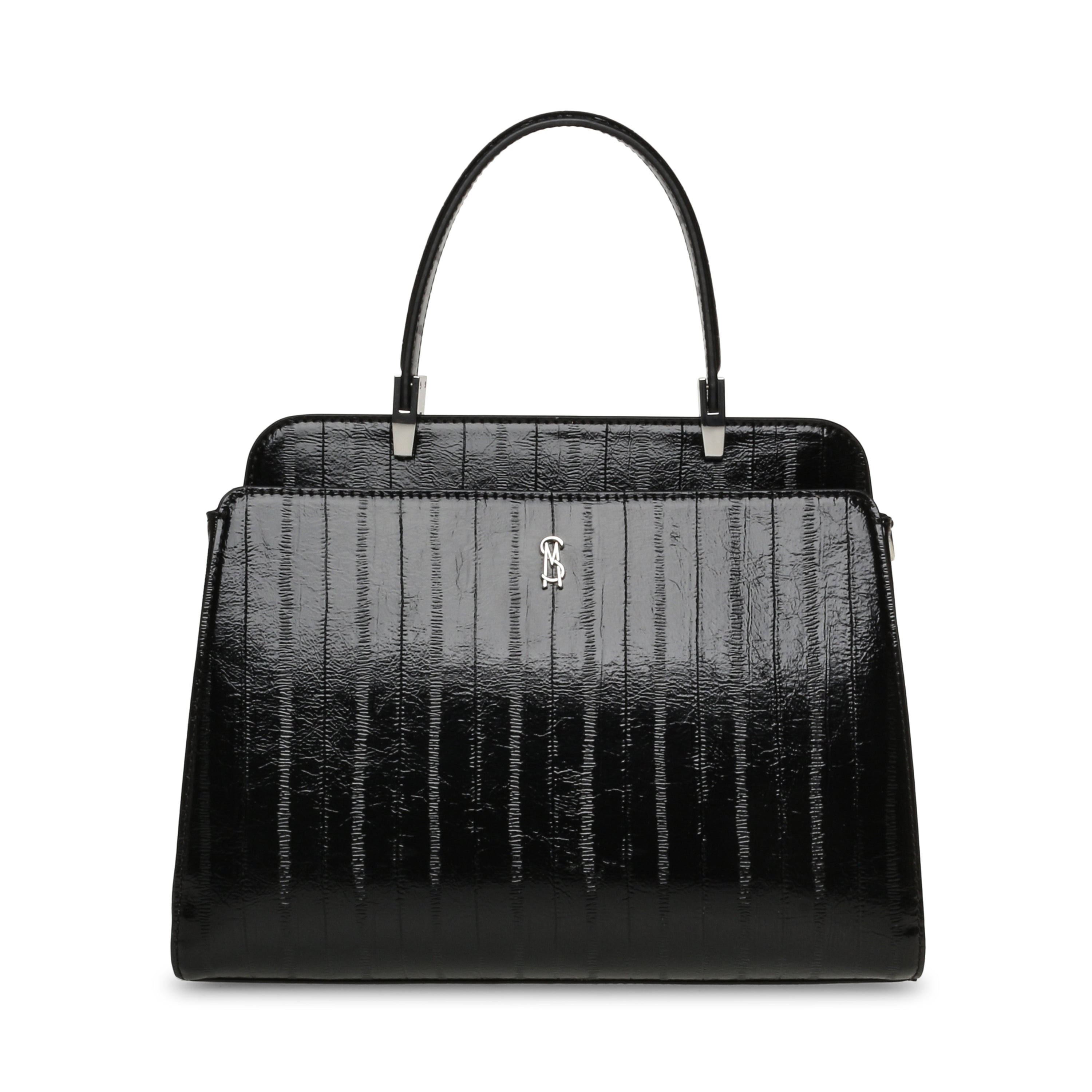 BCINNA BLACK/SILVER SATCHEL BAG