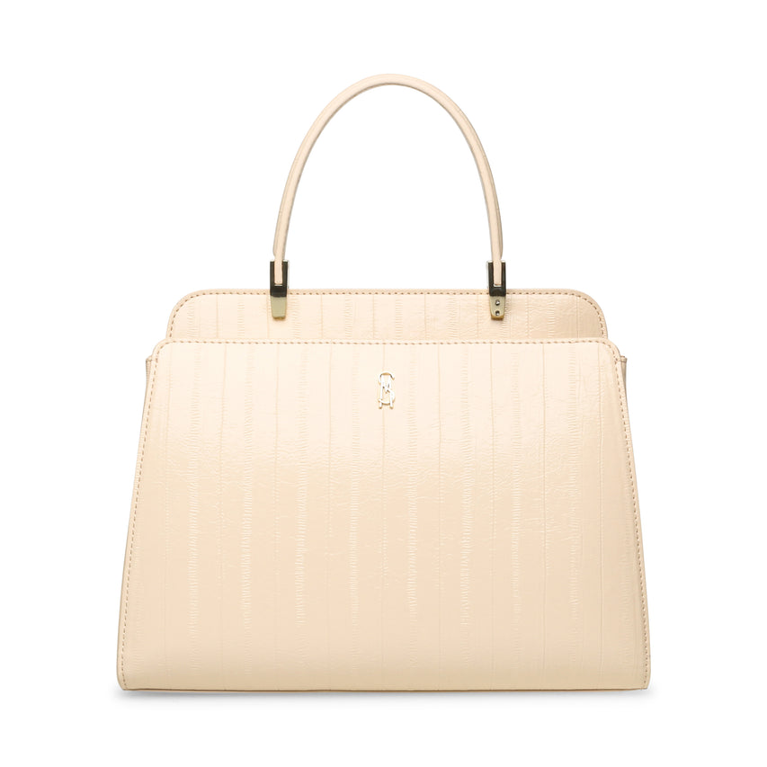 BCINNA BONE/GOLD SATCHEL BAG