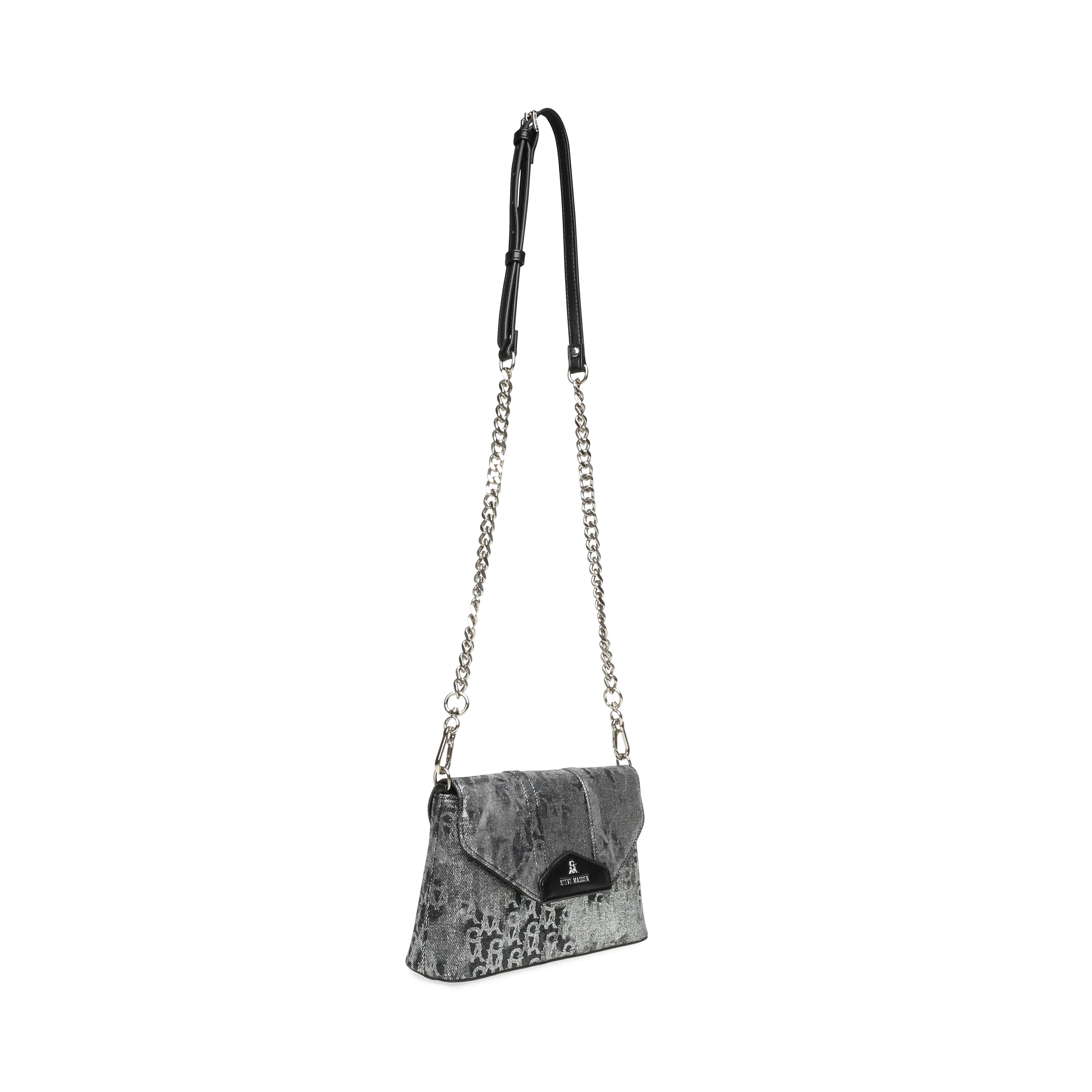 BDENNON BLACK DENIM CROSSBODY BAG- Hover Image