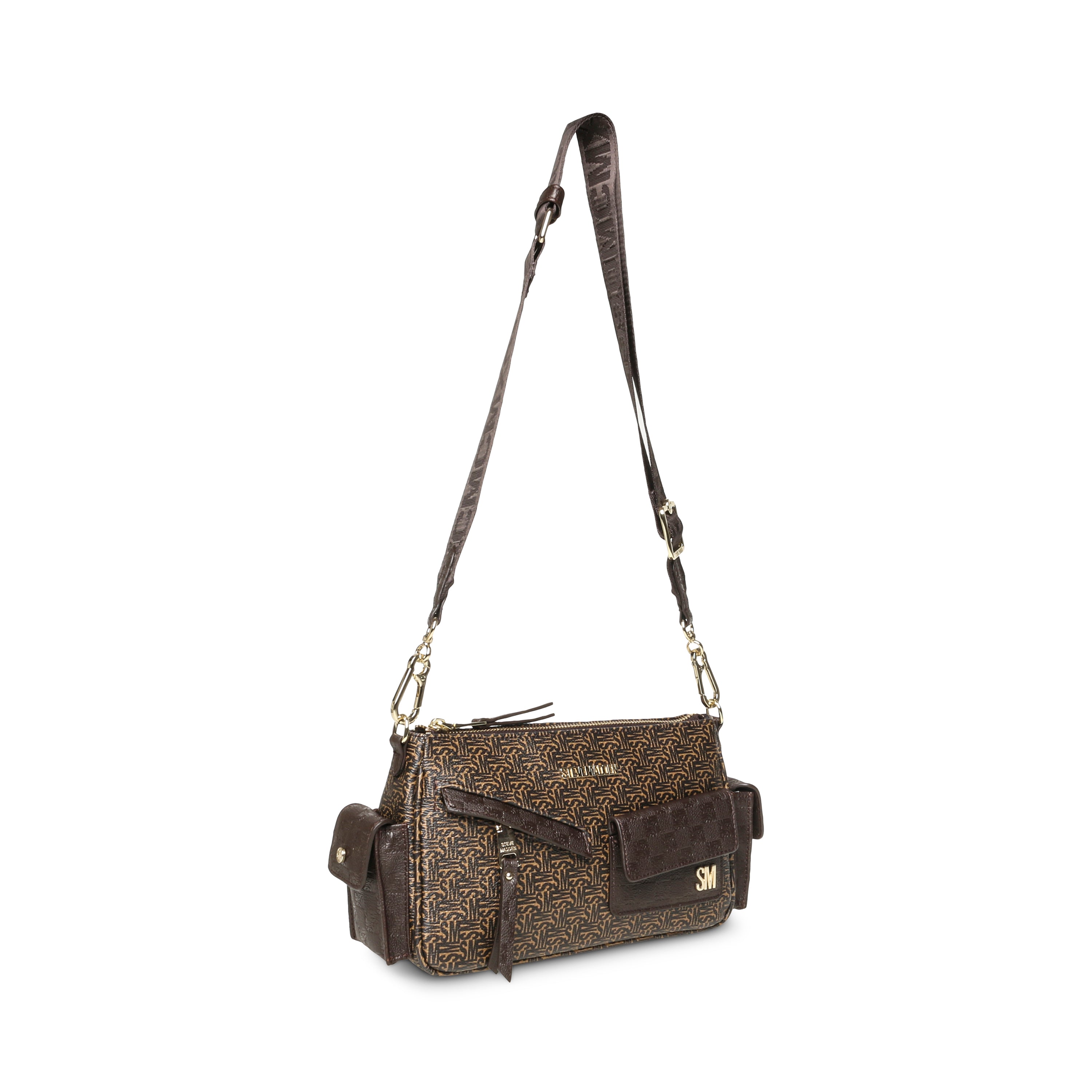 BEDDIE-L BROWN/GOLD CROSSBODY BAG - view 6