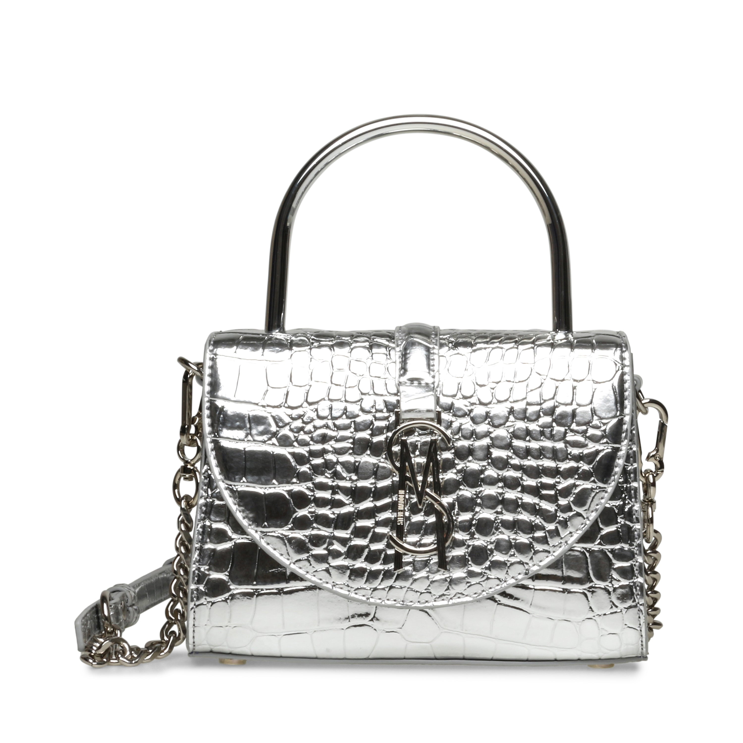 BEILISH SILVER TOP HANDLE BAG