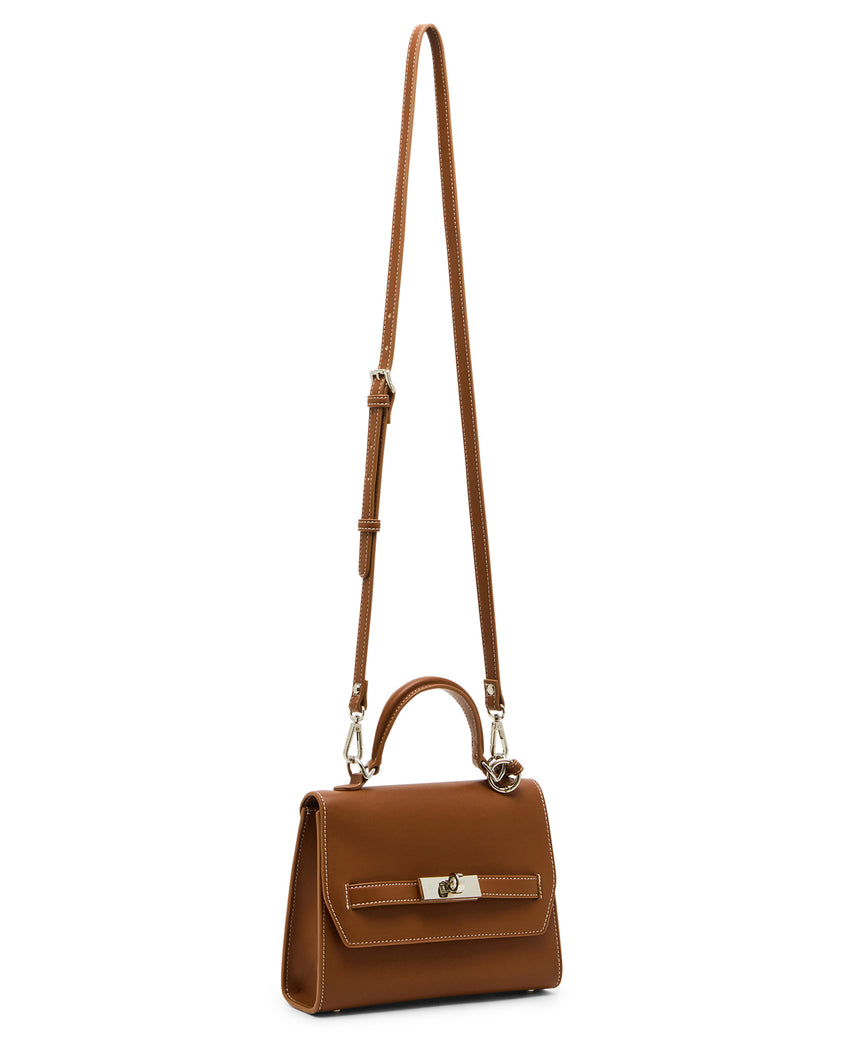 BELLOISE TOFFEE TOP HANDLE BAG