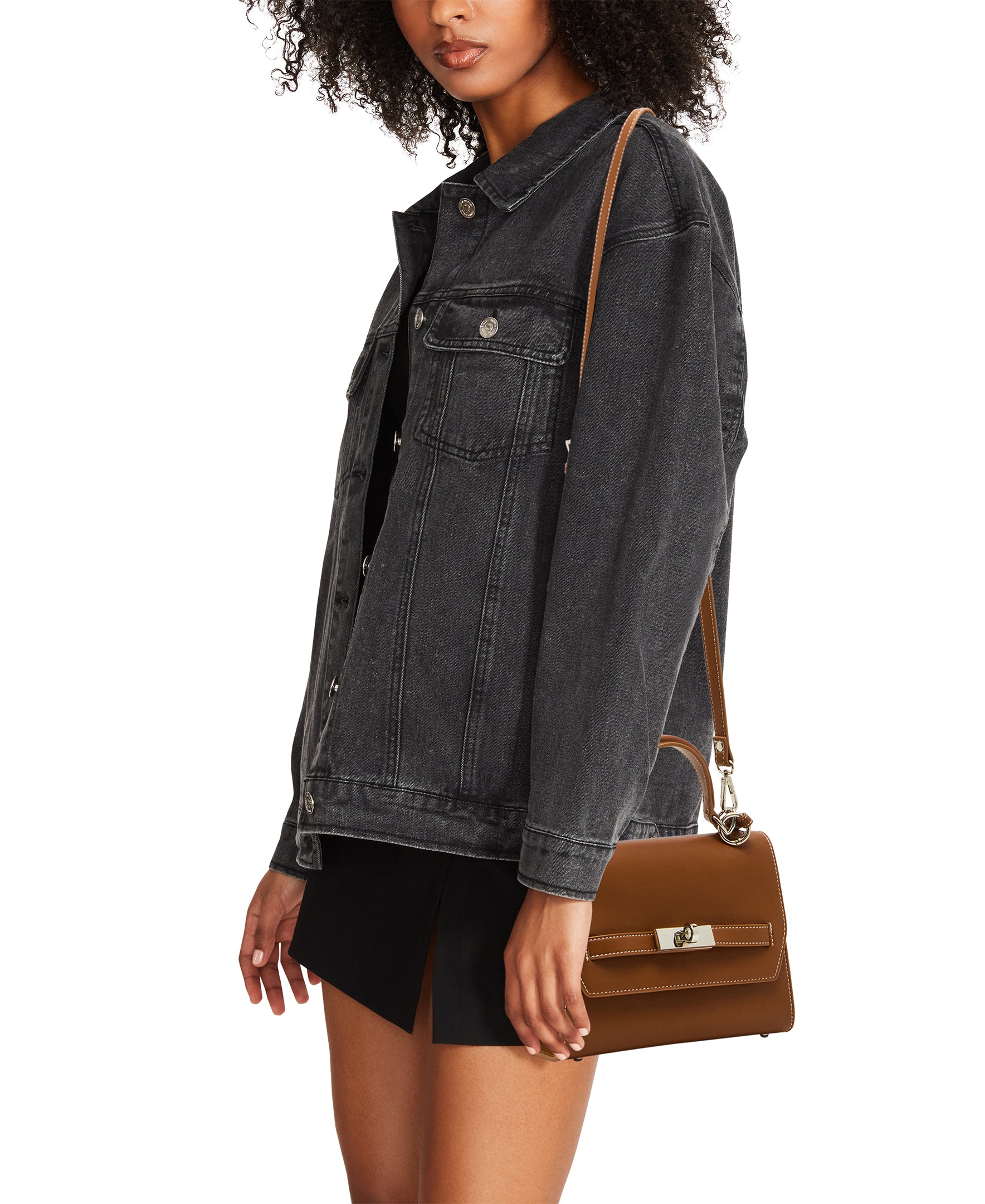 BELLOISE TOFFEE TOP HANDLE BAG