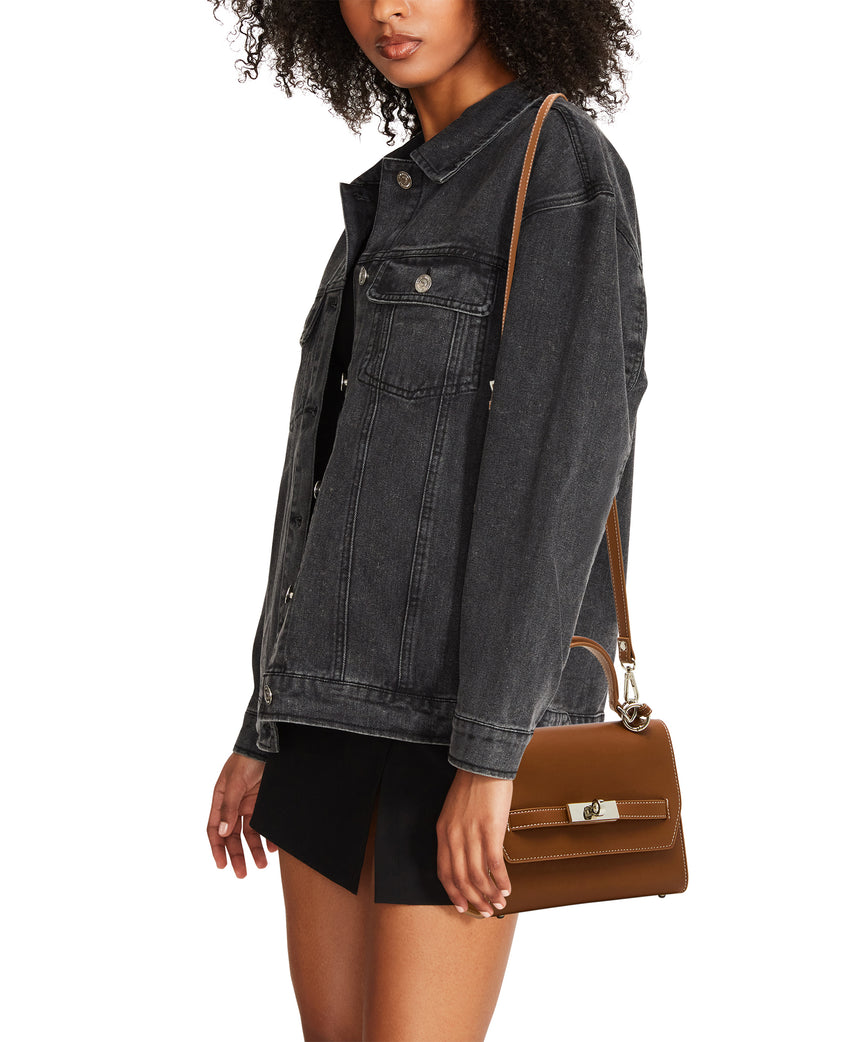BELLOISE TOFFEE TOP HANDLE BAG