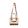 BERIS COGNAC/BONE TOTE BAG