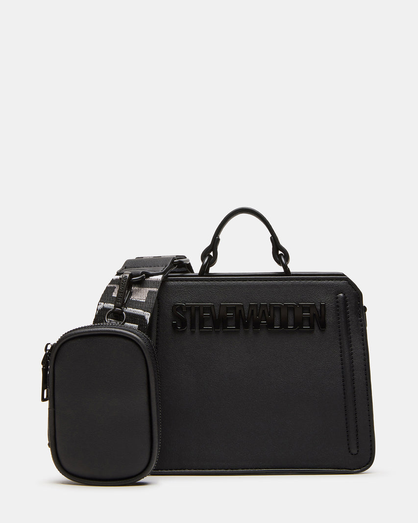 BEVELYMM BLACK TOP HANDLE BAG