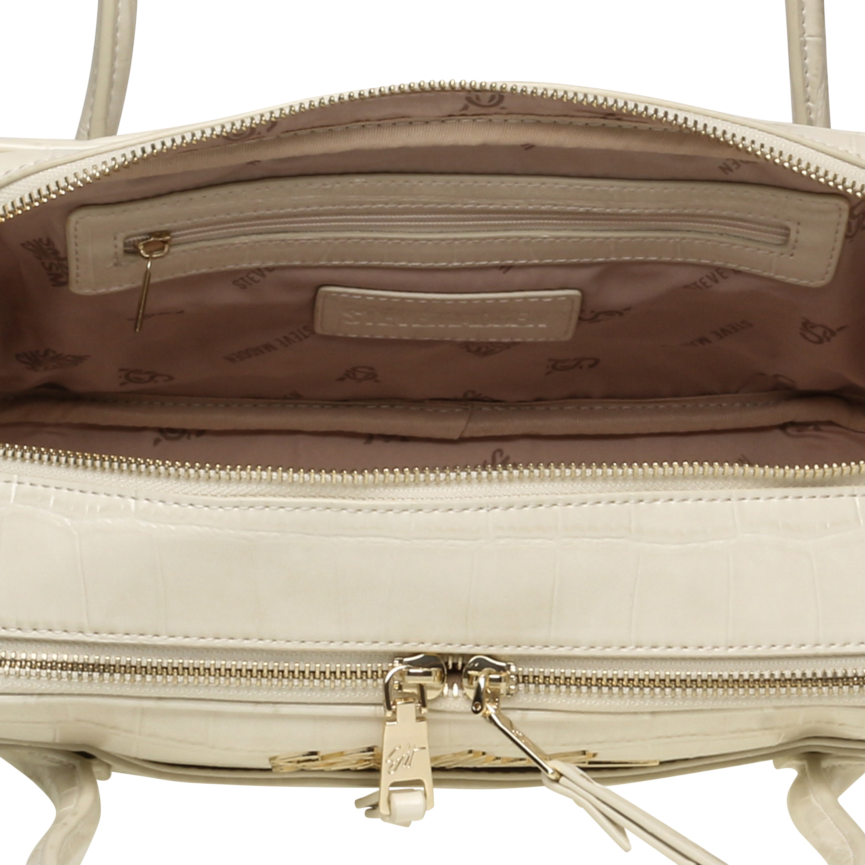 BFATALEC WHITE/GOLD TOP HANDLE BAG - view 5