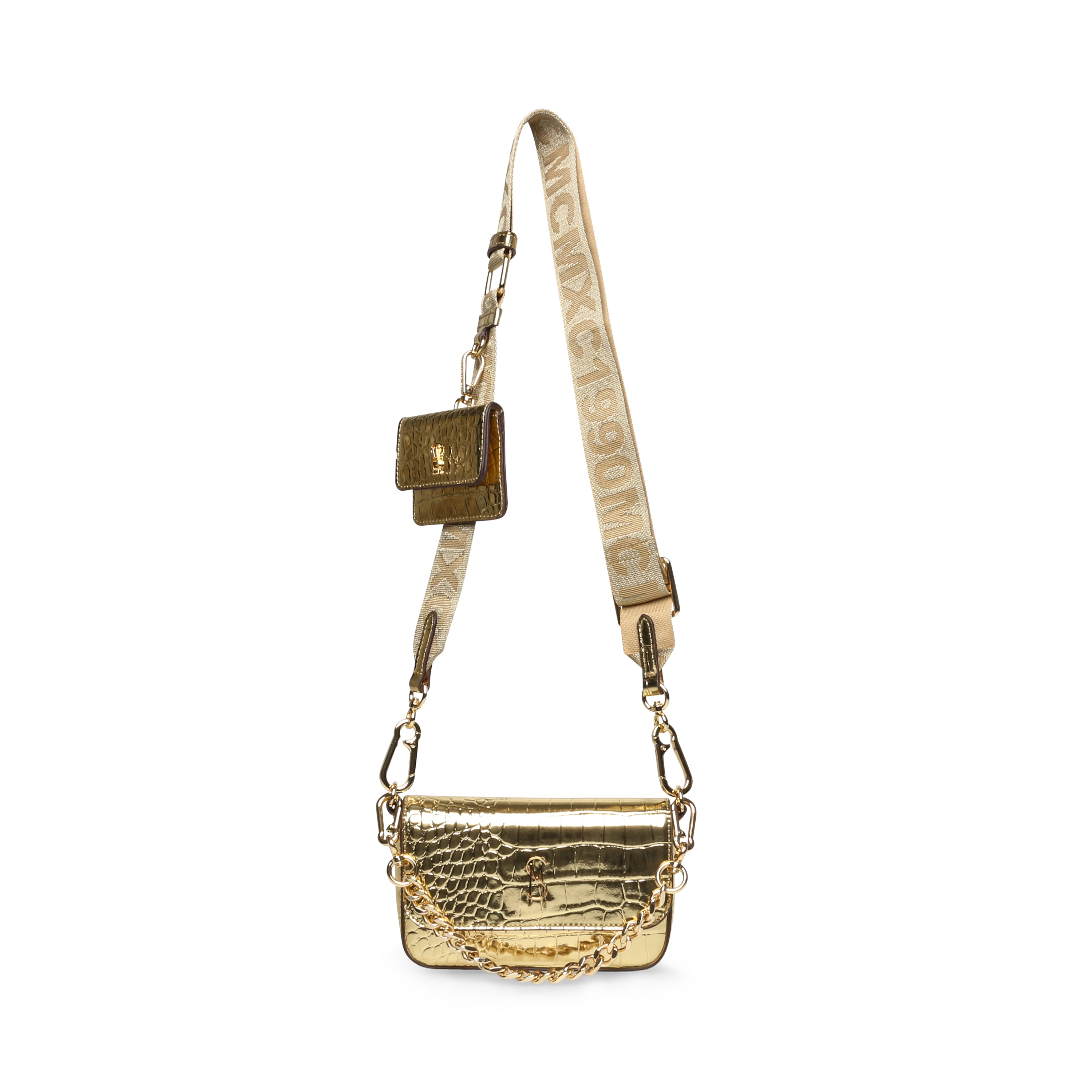 SPECIAL EDITION METALLIC CROSSBODY BAG GIFT SET GOLD- Hover Image