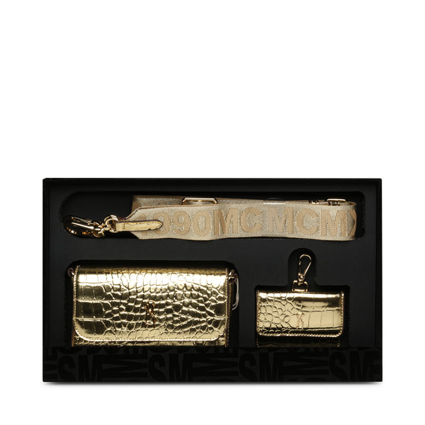 SPECIAL EDITION METALLIC CROSSBODY BAG GIFT SET GOLD