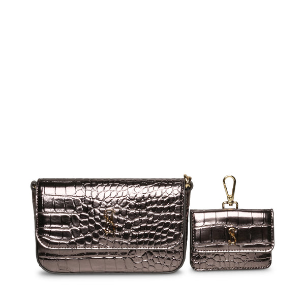 SPECIAL EDITION METALLIC CROSSBODY BAG GIFT SET HEMATITE