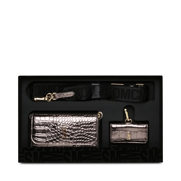 SPECIAL EDITION METALLIC CROSSBODY BAG GIFT SET HEMATITE