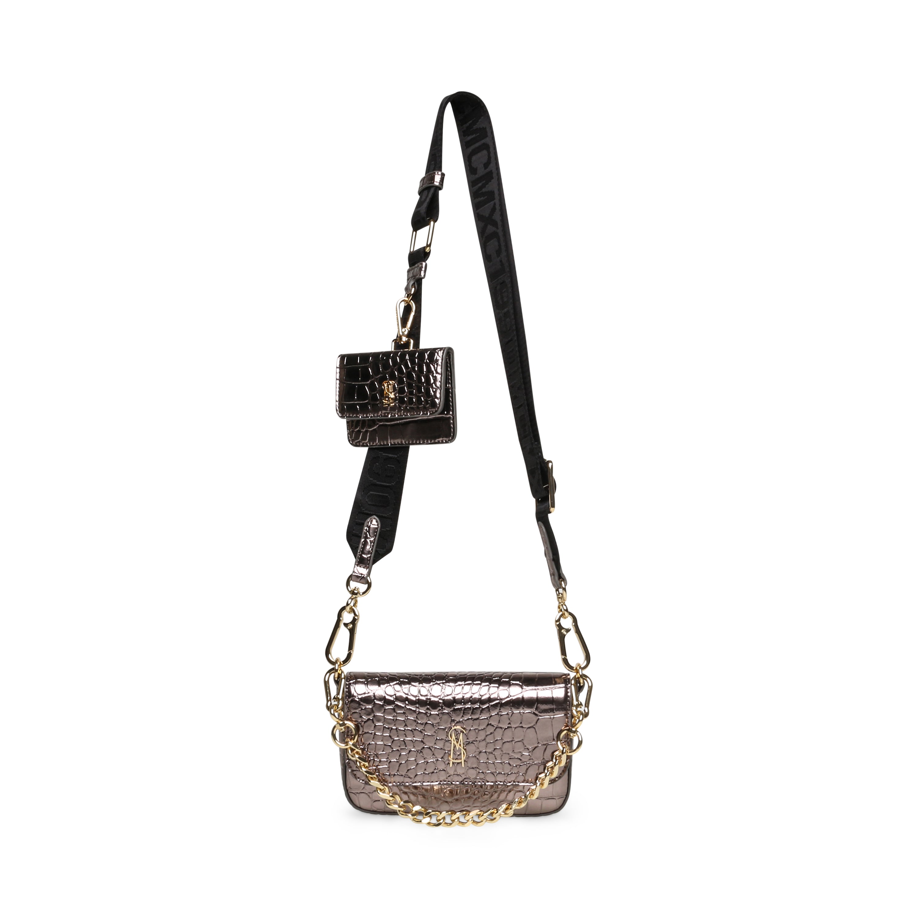 SPECIAL EDITION METALLIC CROSSBODY BAG GIFT SET HEMATITE- Hover Image