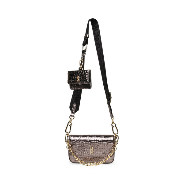 SPECIAL EDITION METALLIC CROSSBODY BAG GIFT SET HEMATITE