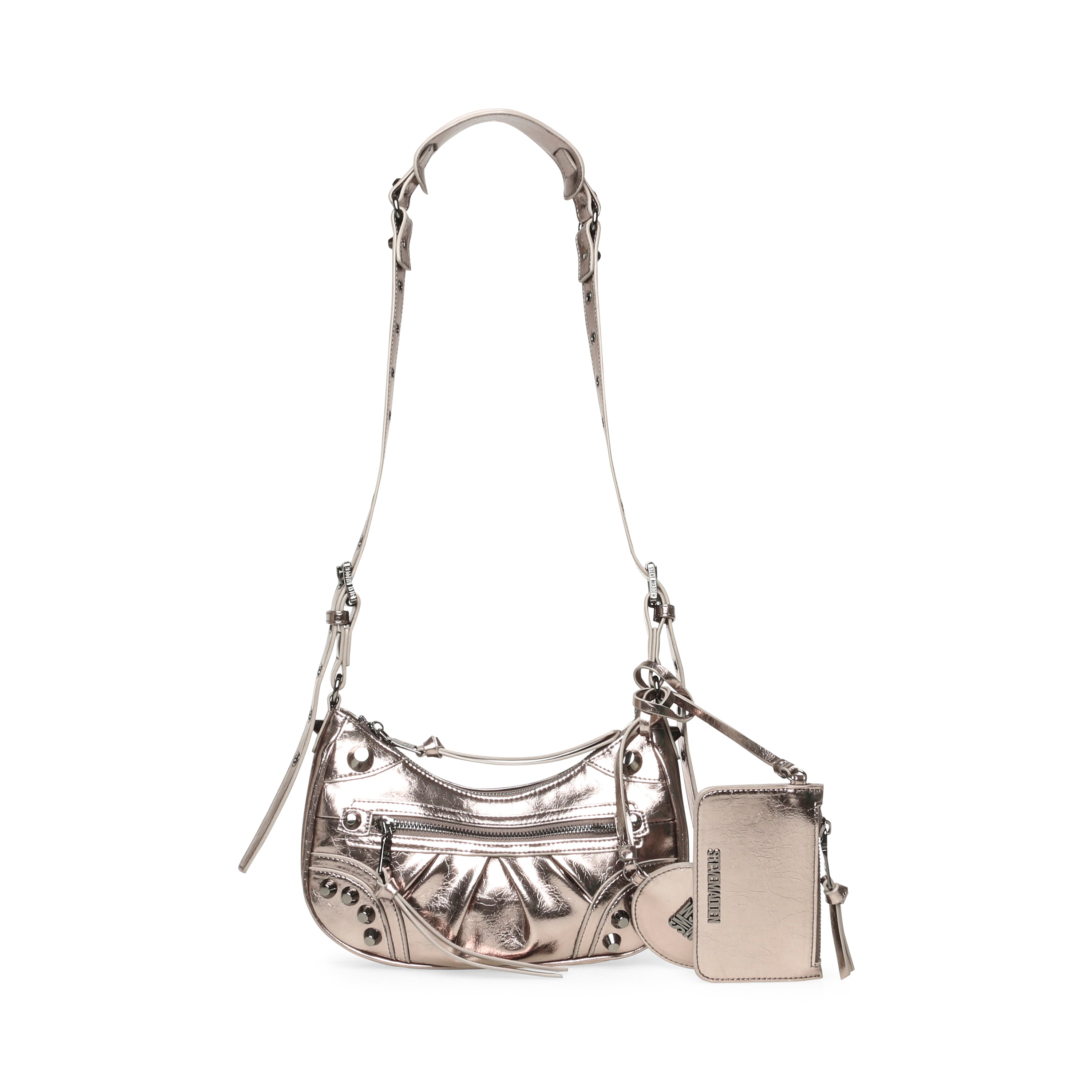 BGLOWING GUNMETAL CROSSBODY BAG
