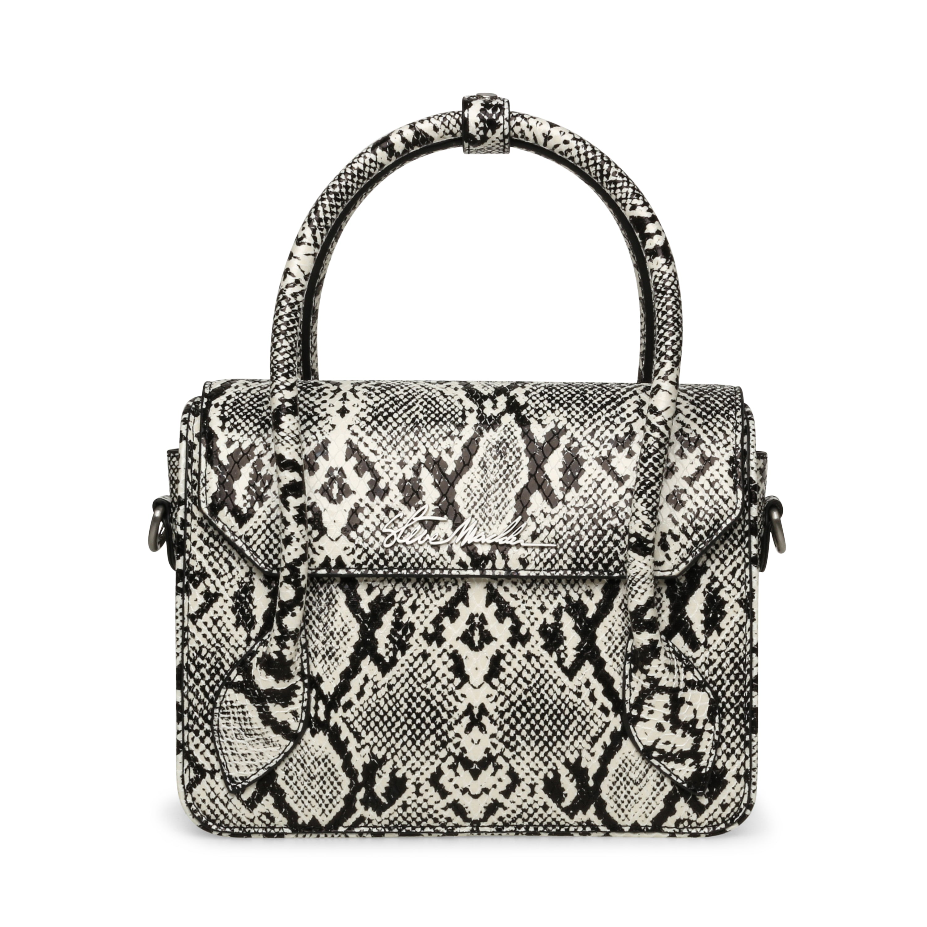 BHEX-E BLACK\WHITE TOP HANDLE BAG