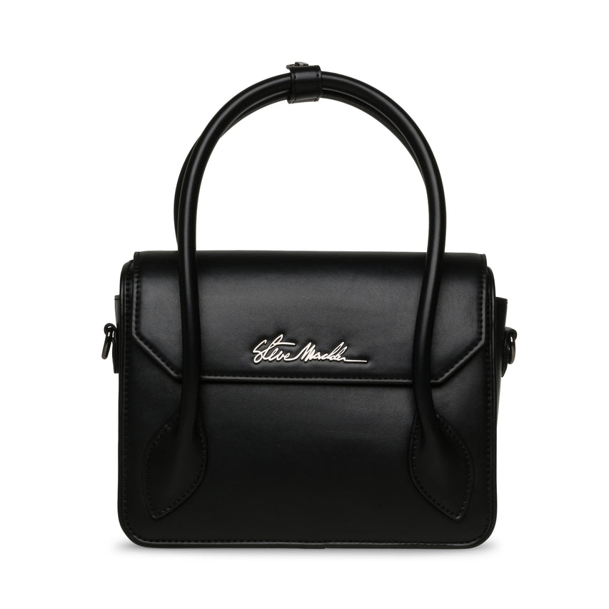 BHEX BLACK/GUNMET TOP HANDLE BAG