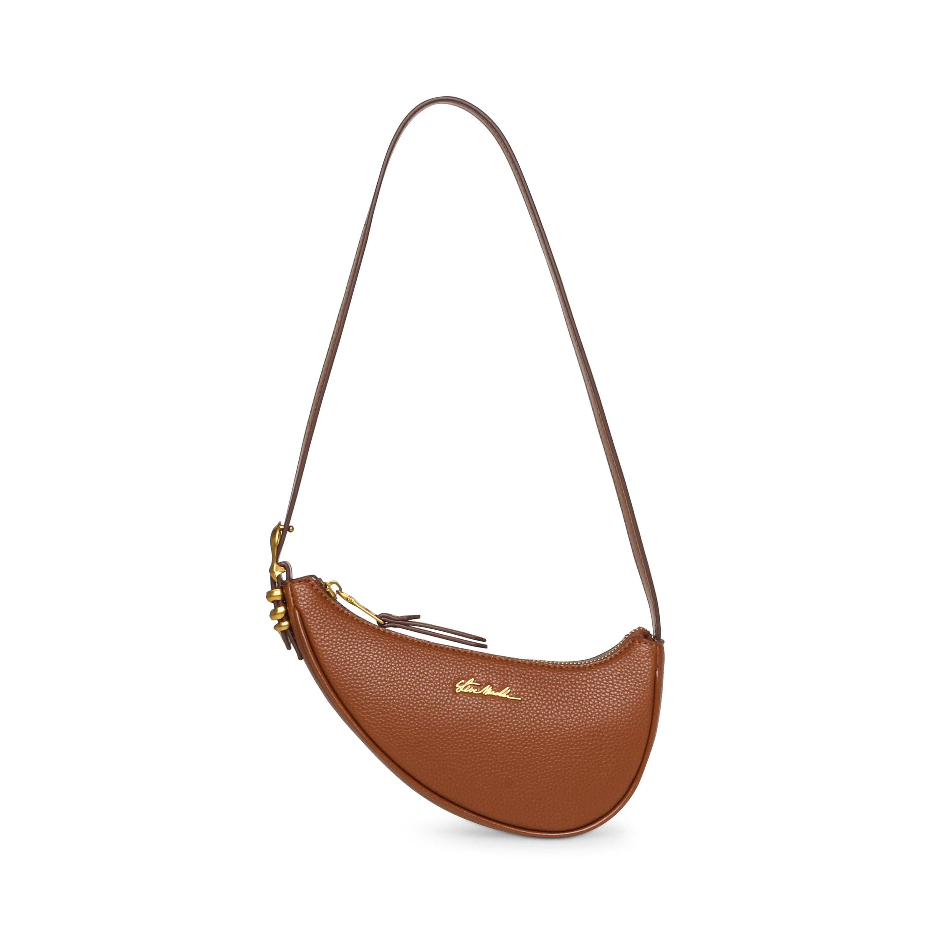 BICY BROWN/GOLD SHOULDER BAG