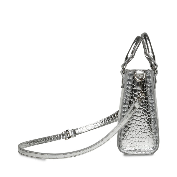 BINESSA SILVER TOP HANDLE BAG