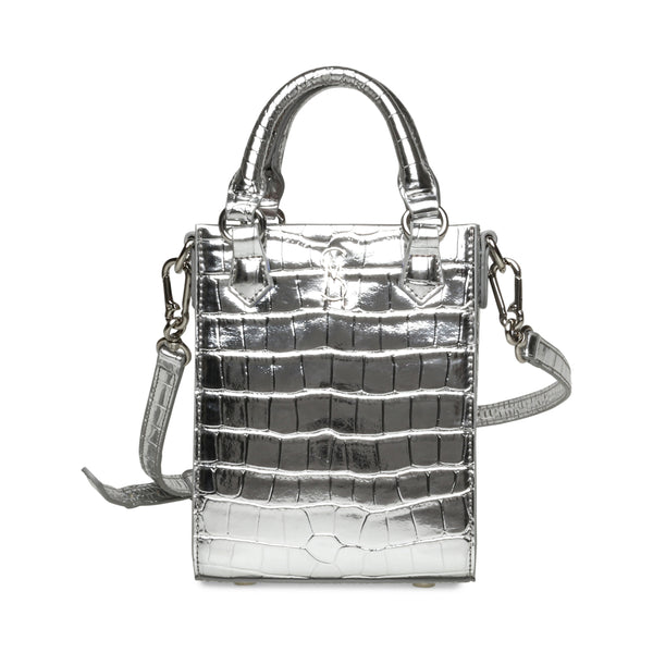 BINESSA SILVER TOP HANDLE BAG