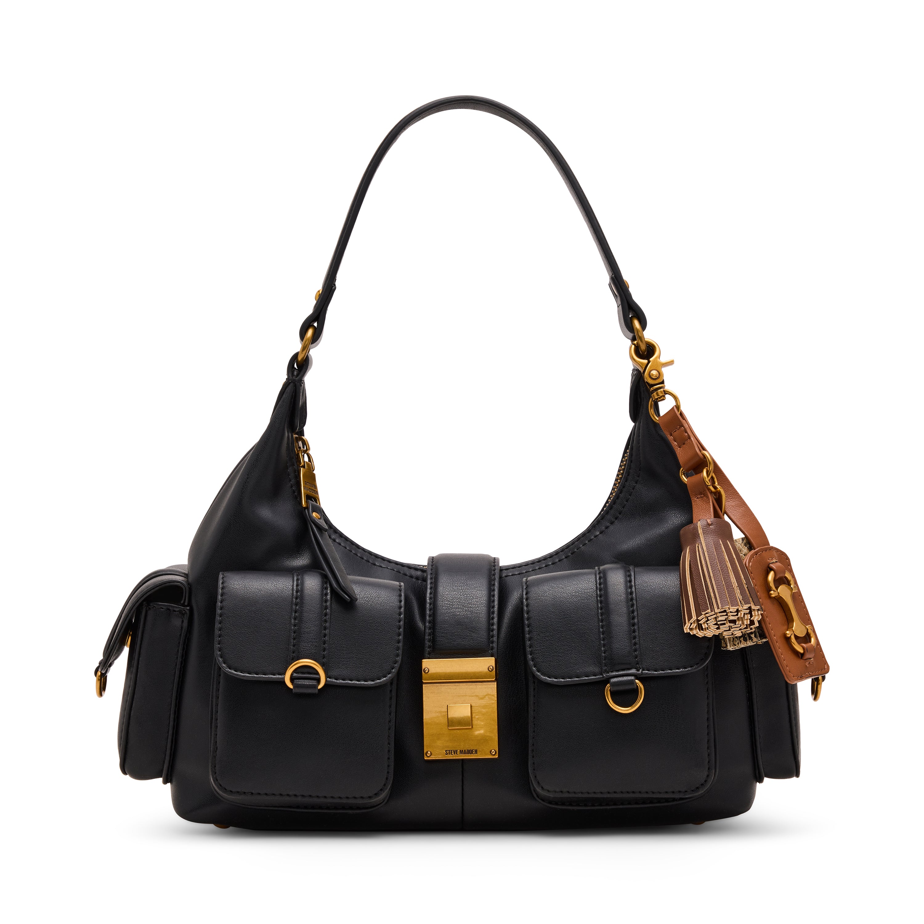BISSAC BLACK SHOULDER BAG