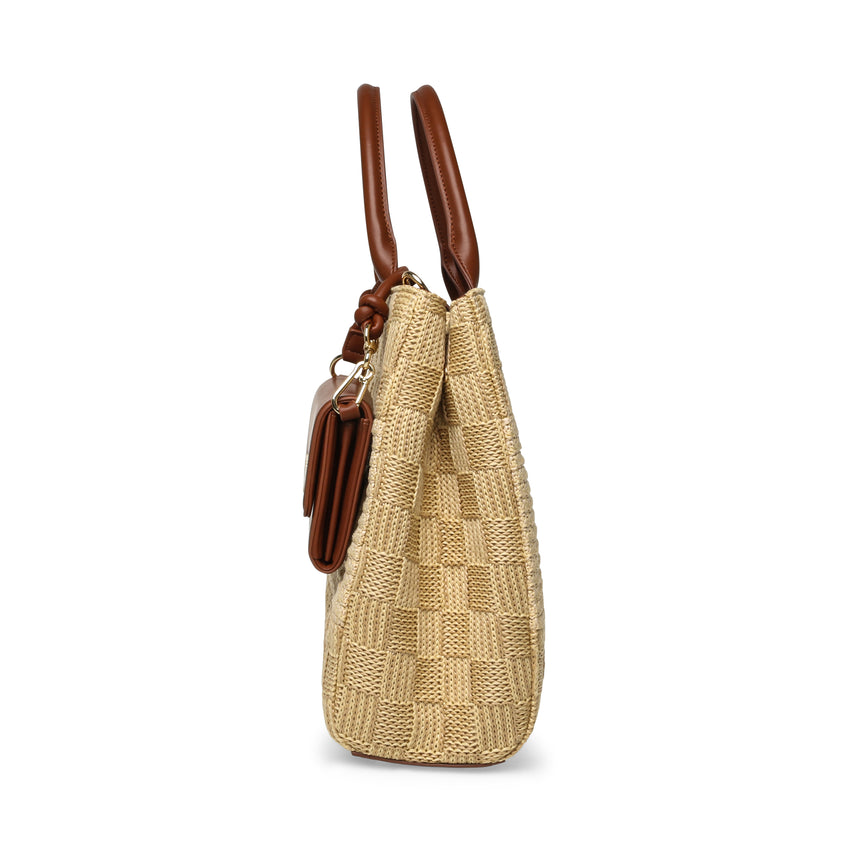 BLOPEZ NATURAL/COGNAC TOTE BAG