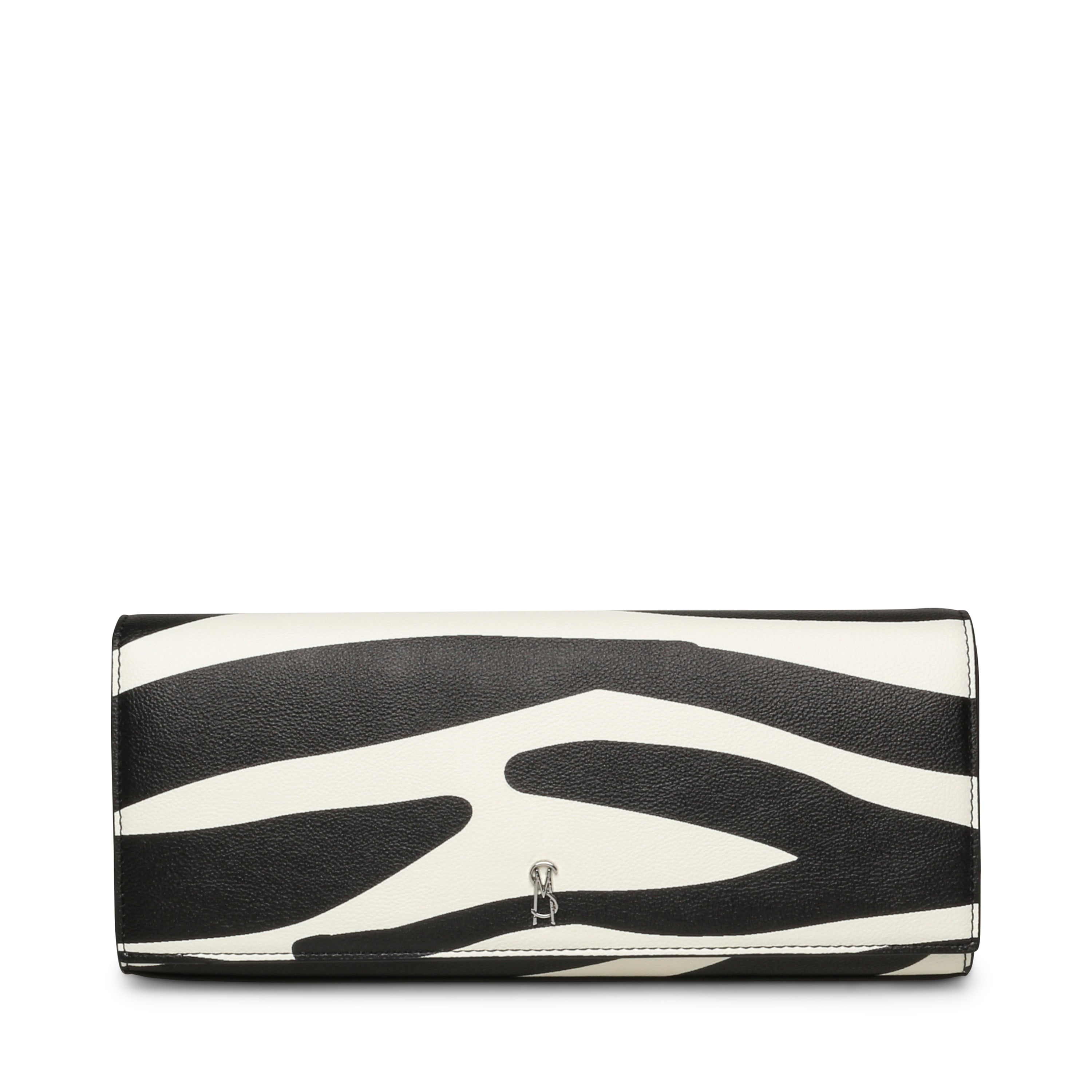 BMACKIE ZEBRA CLUTCH BAG