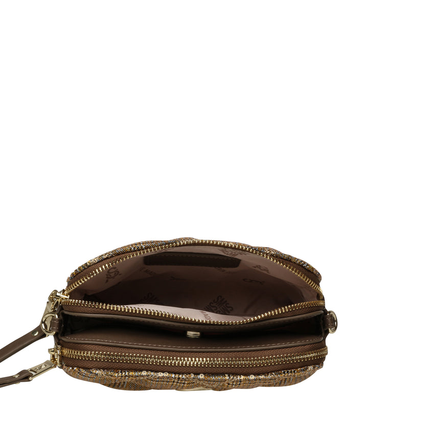 BMARVI-F TAUPE/GOLD CROSSBODY BAG