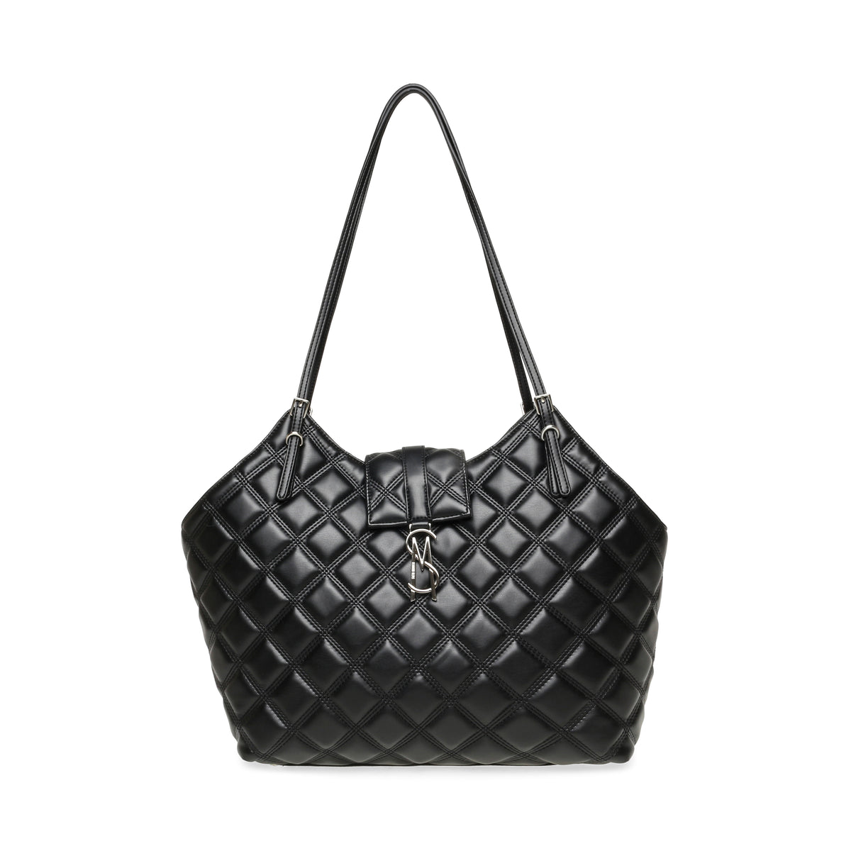 BMCKENA BLACK/NICKLE TOTE BAG