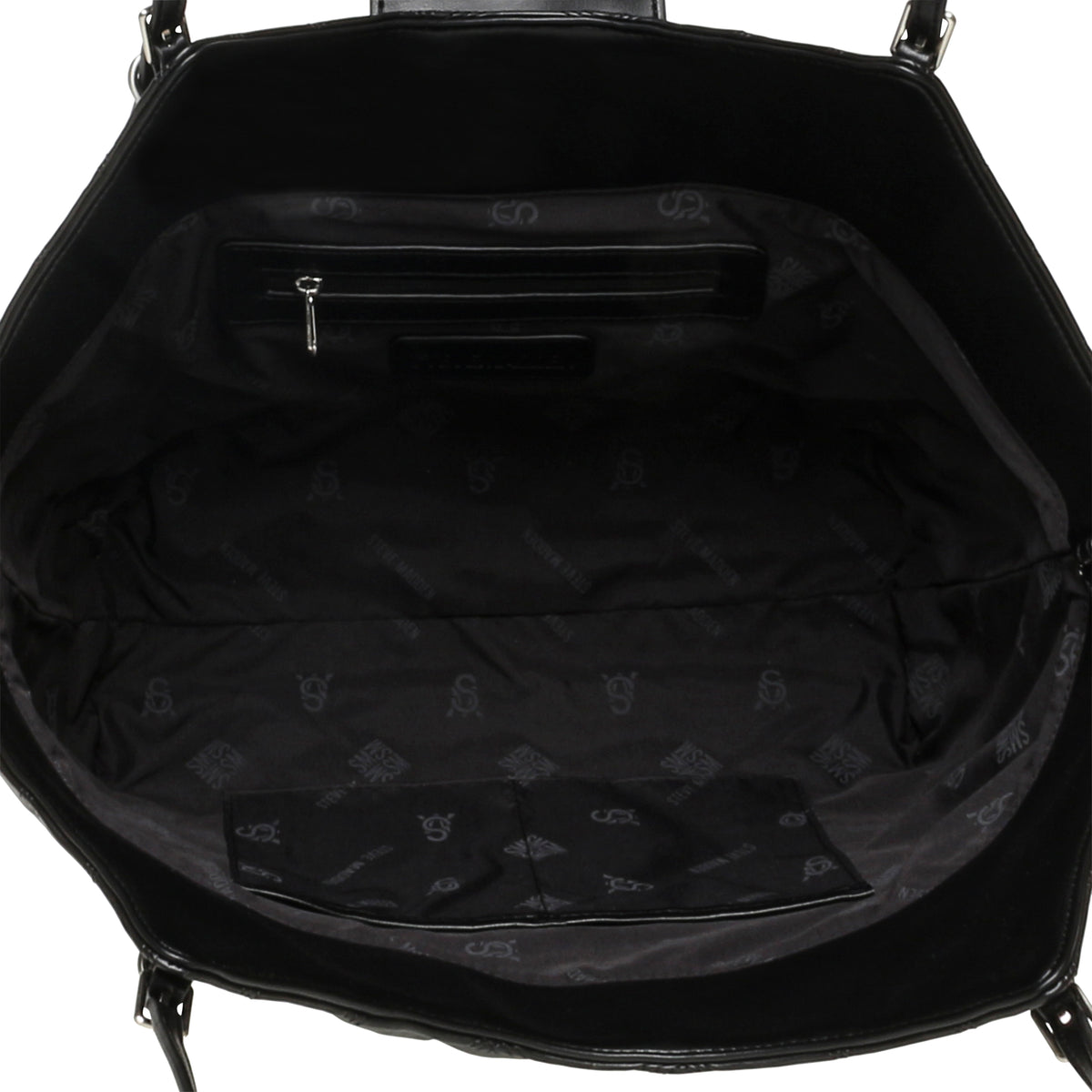 BMCKENA BLACK/NICKLE TOTE BAG - view 6
