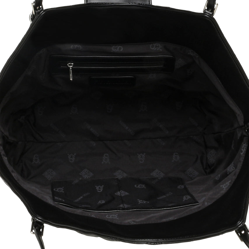 BMCKENA BLACK/NICKLE TOTE BAG - view 6