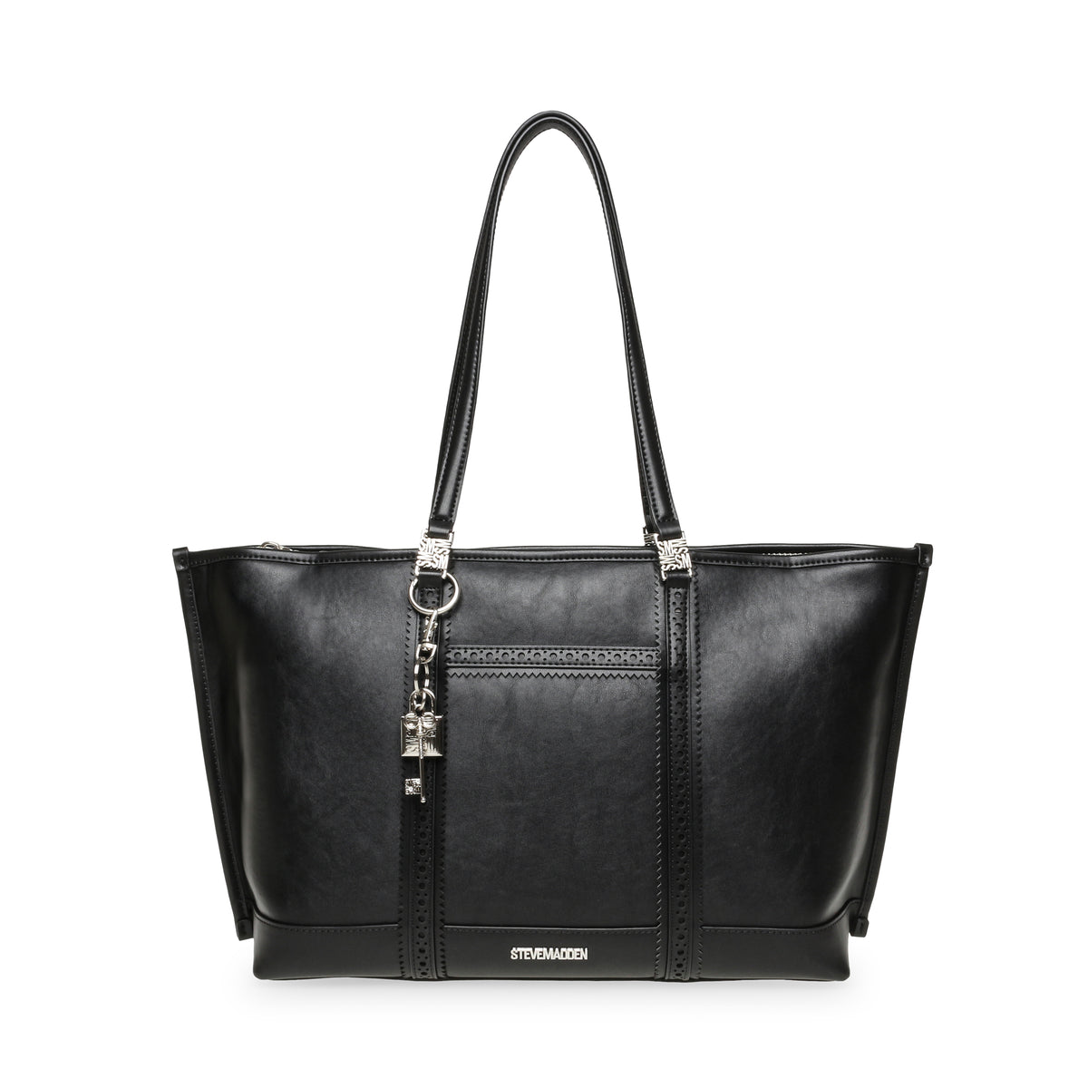 BMORISON BLACK/NICKLE TOTE BAG