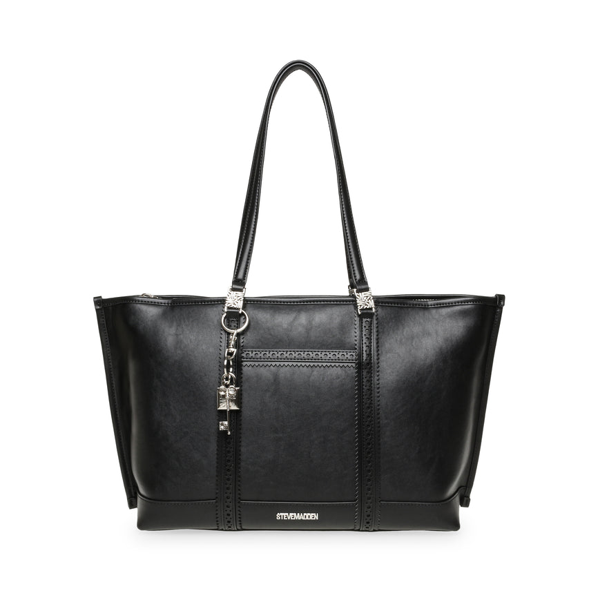 BMORISON BLACK/NICKLE TOTE BAG