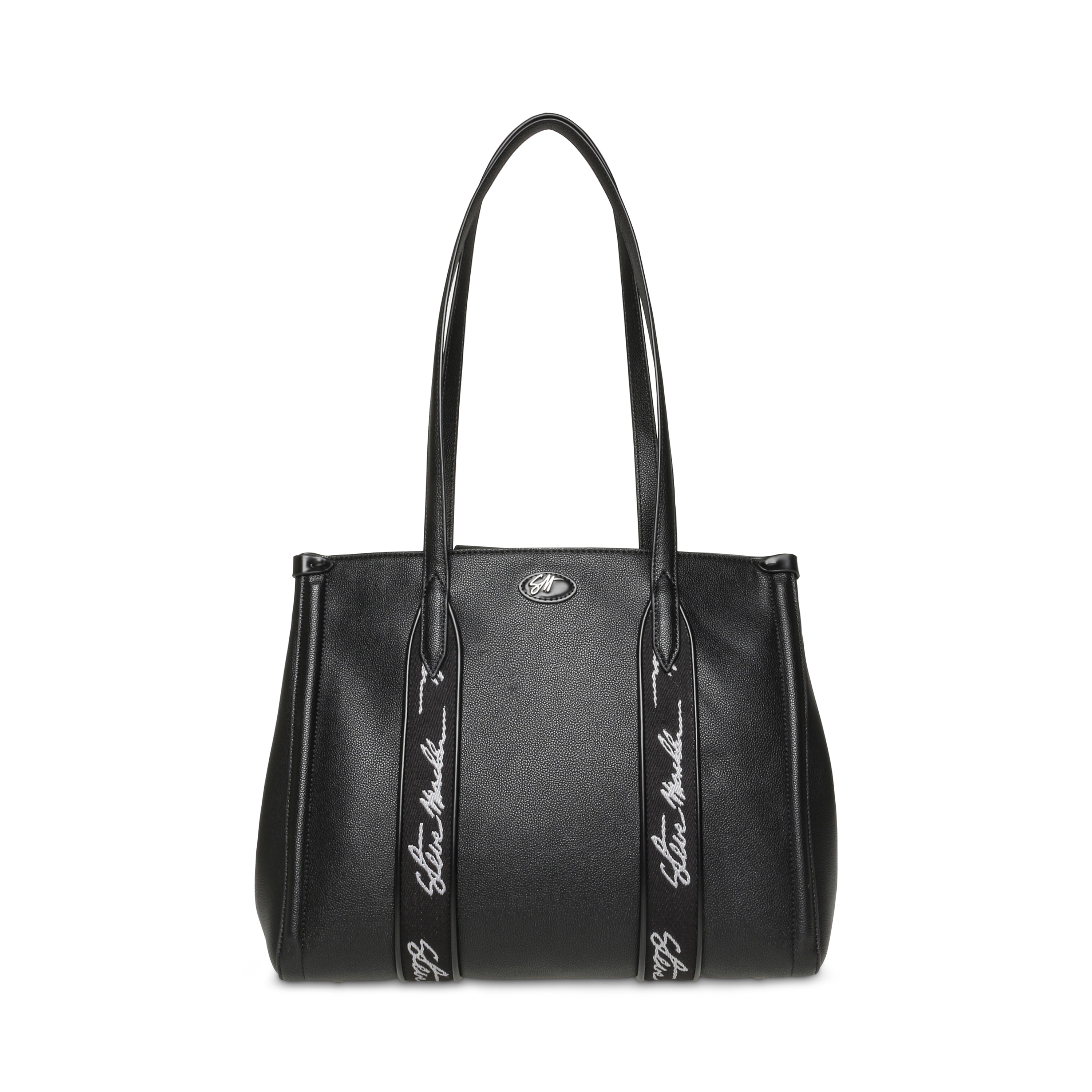 BNOOR BLK/GUNMET TOTE BAG
