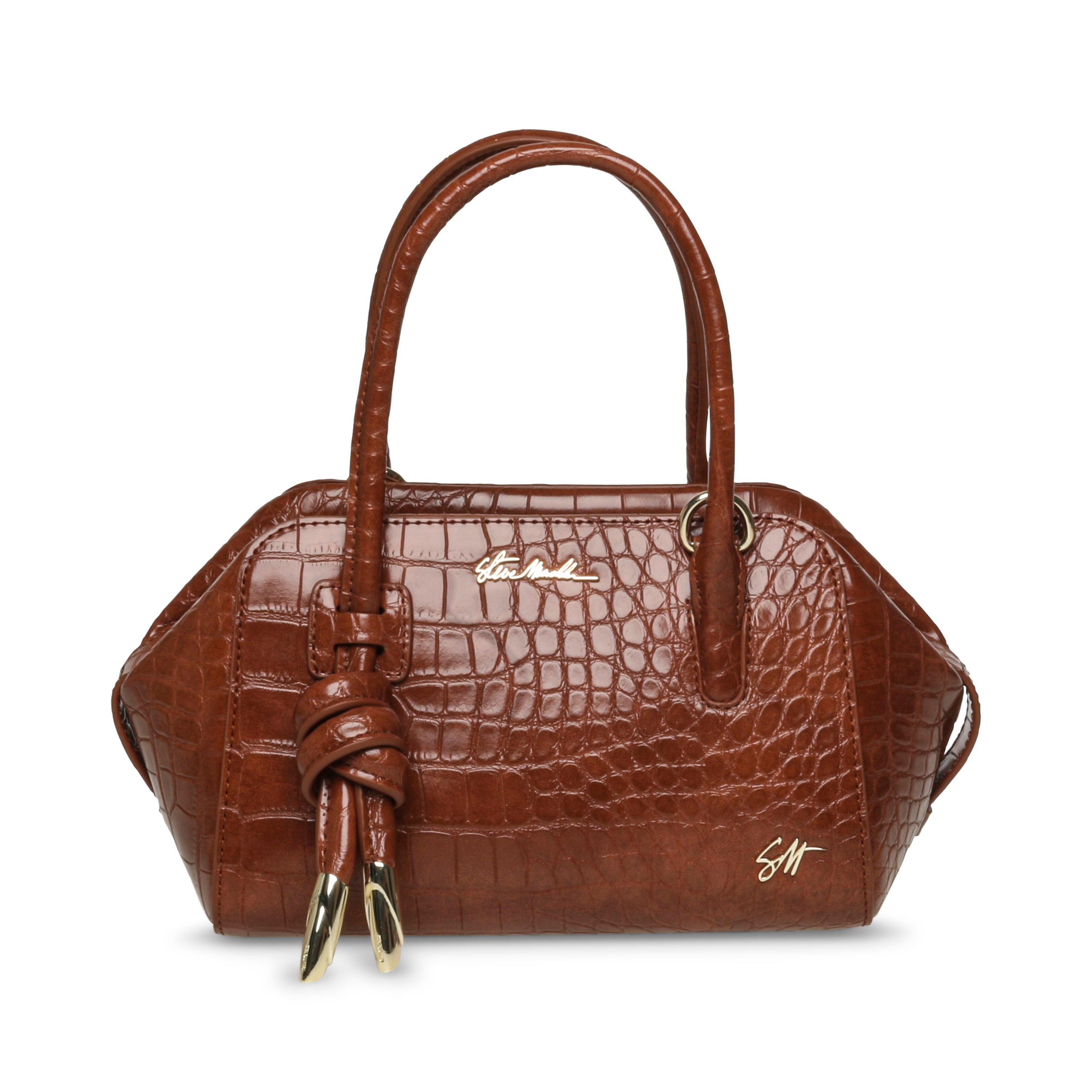 BNOVAKO COGNAC SATCHEL BAG