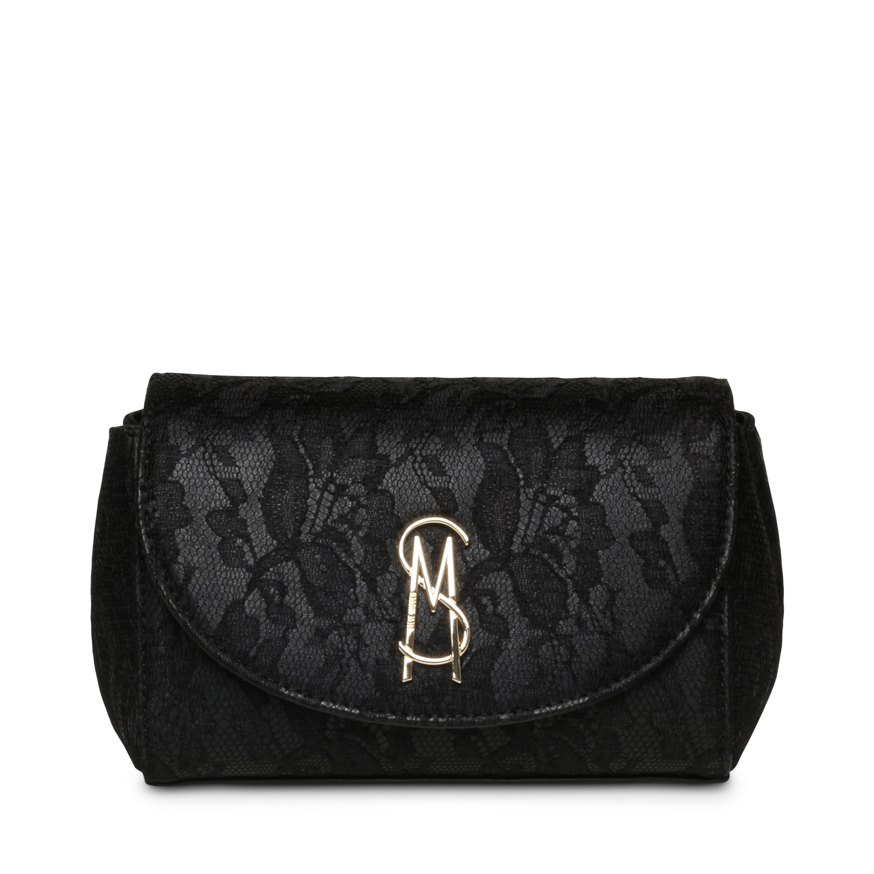 BNYLAH BLACK/GOLD SHOULDER BAG