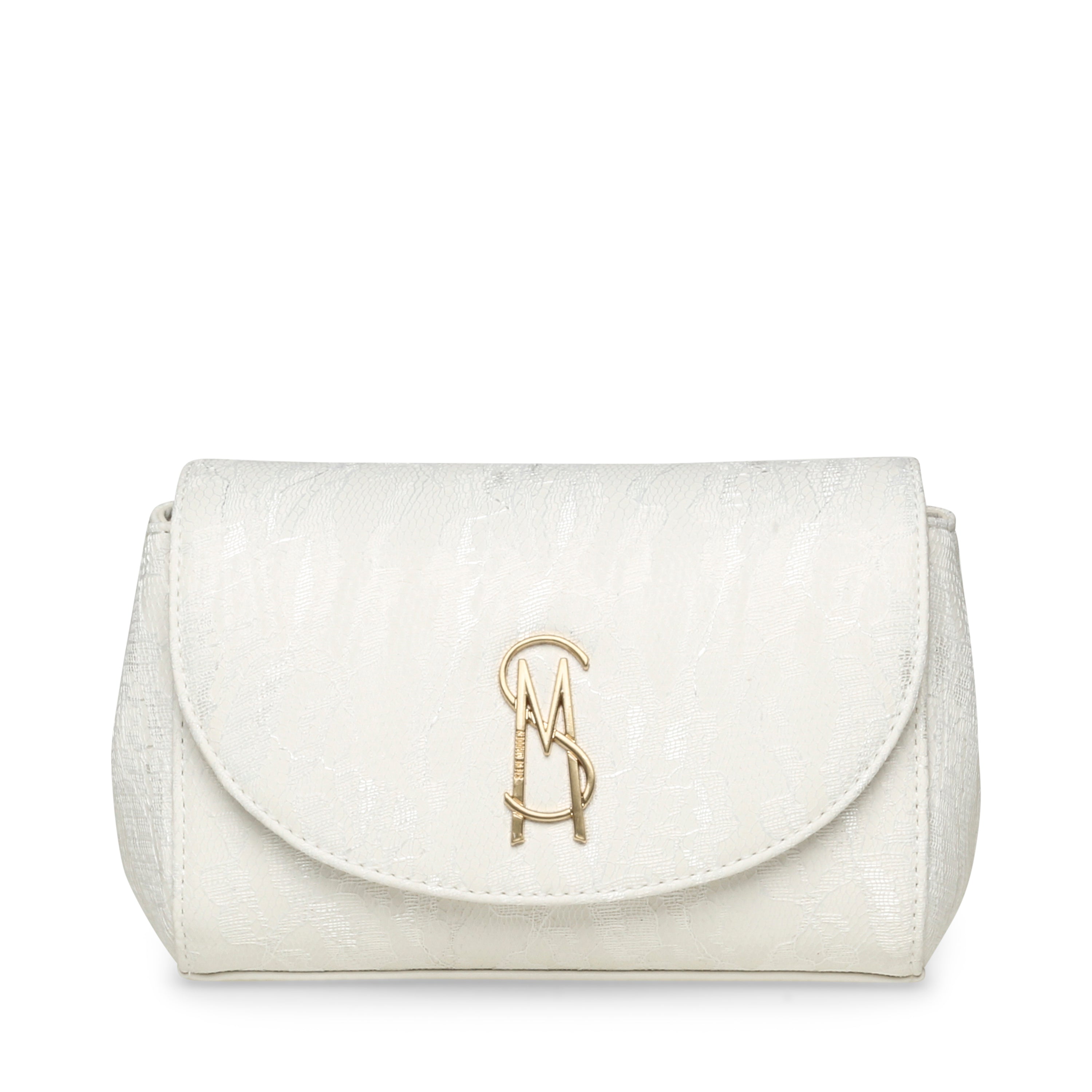 BNYLAH WHITE/GOLD SHOULDER BAG