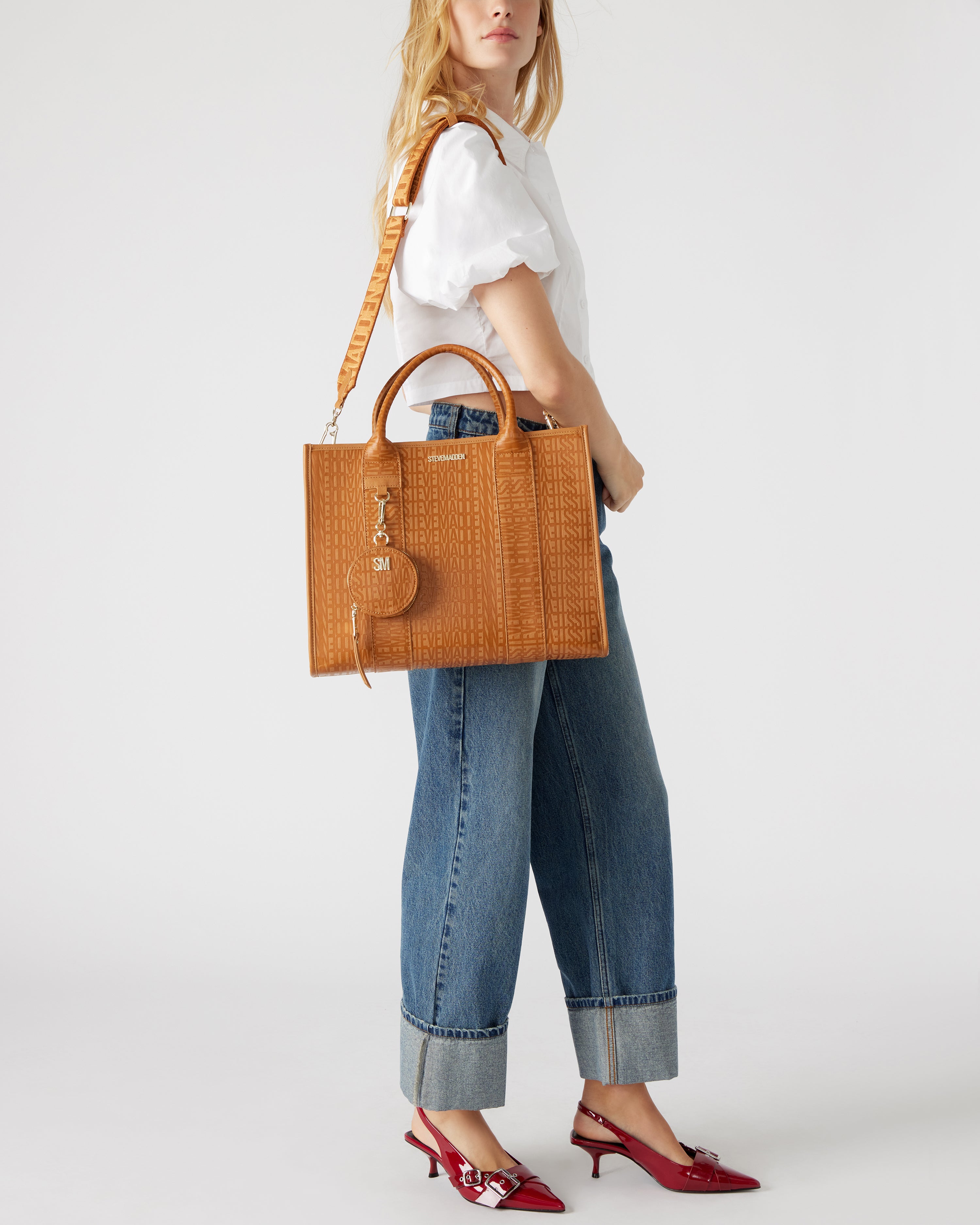 BOPTIC-E CAMEL TOTE BAG- Hover Image