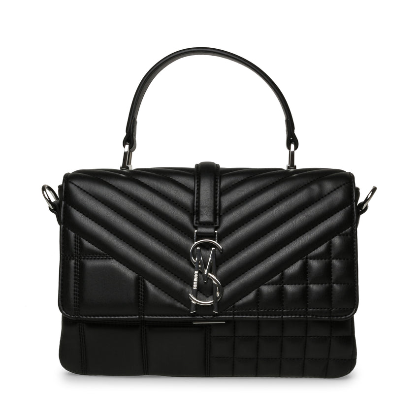 BPLAIS BLACK/SILVER TOP HANDLE BAG