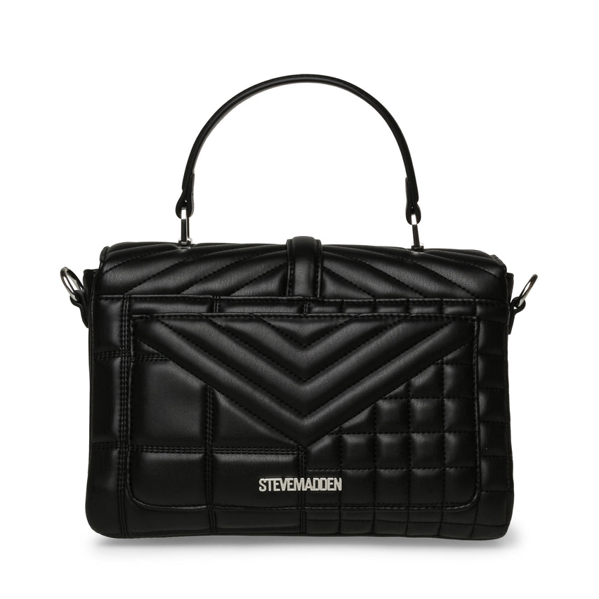 BPLAIS BLACK/SILVER TOP HANDLE BAG