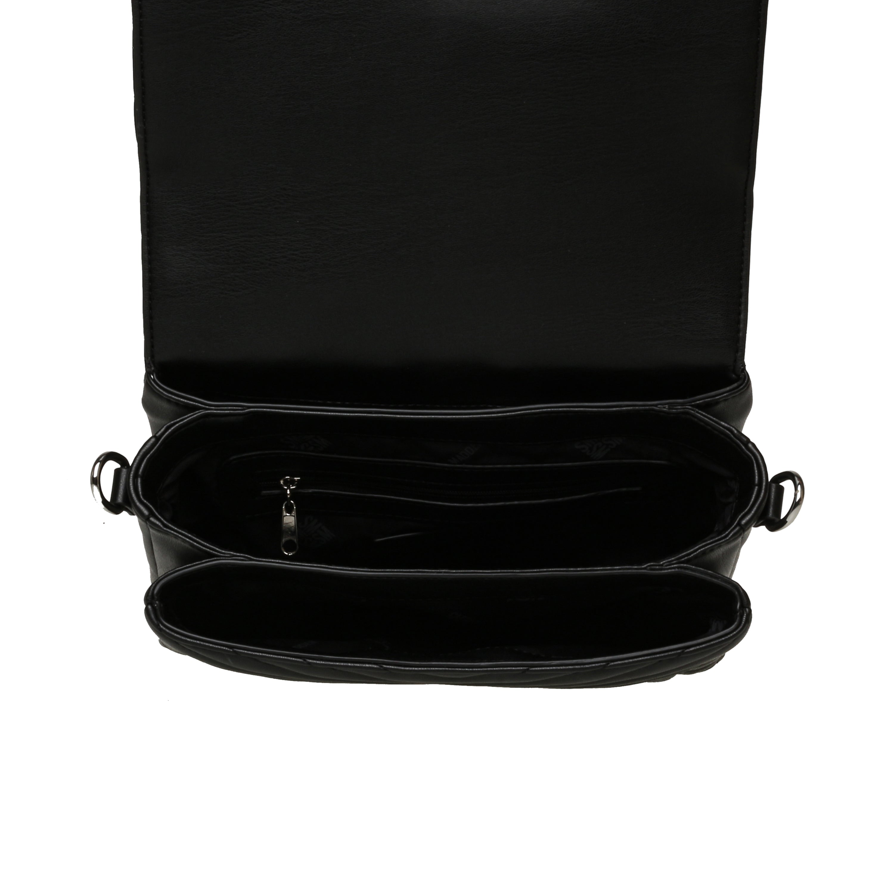 BPLAIS BLACK/SILVER TOP HANDLE BAG