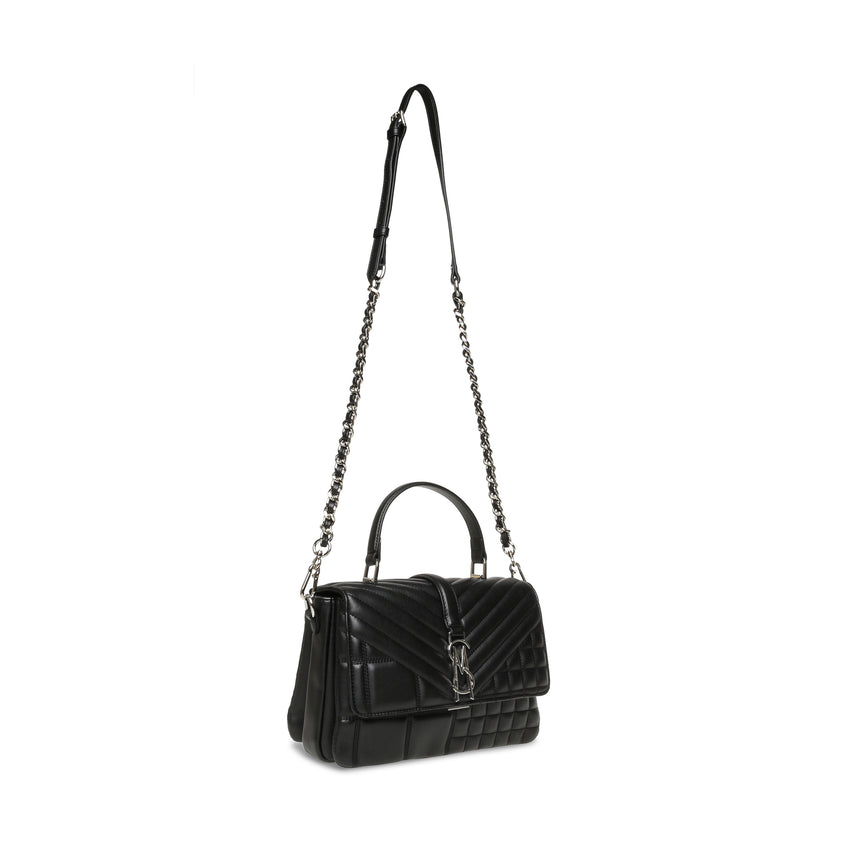 BPLAIS BLACK/SILVER TOP HANDLE BAG